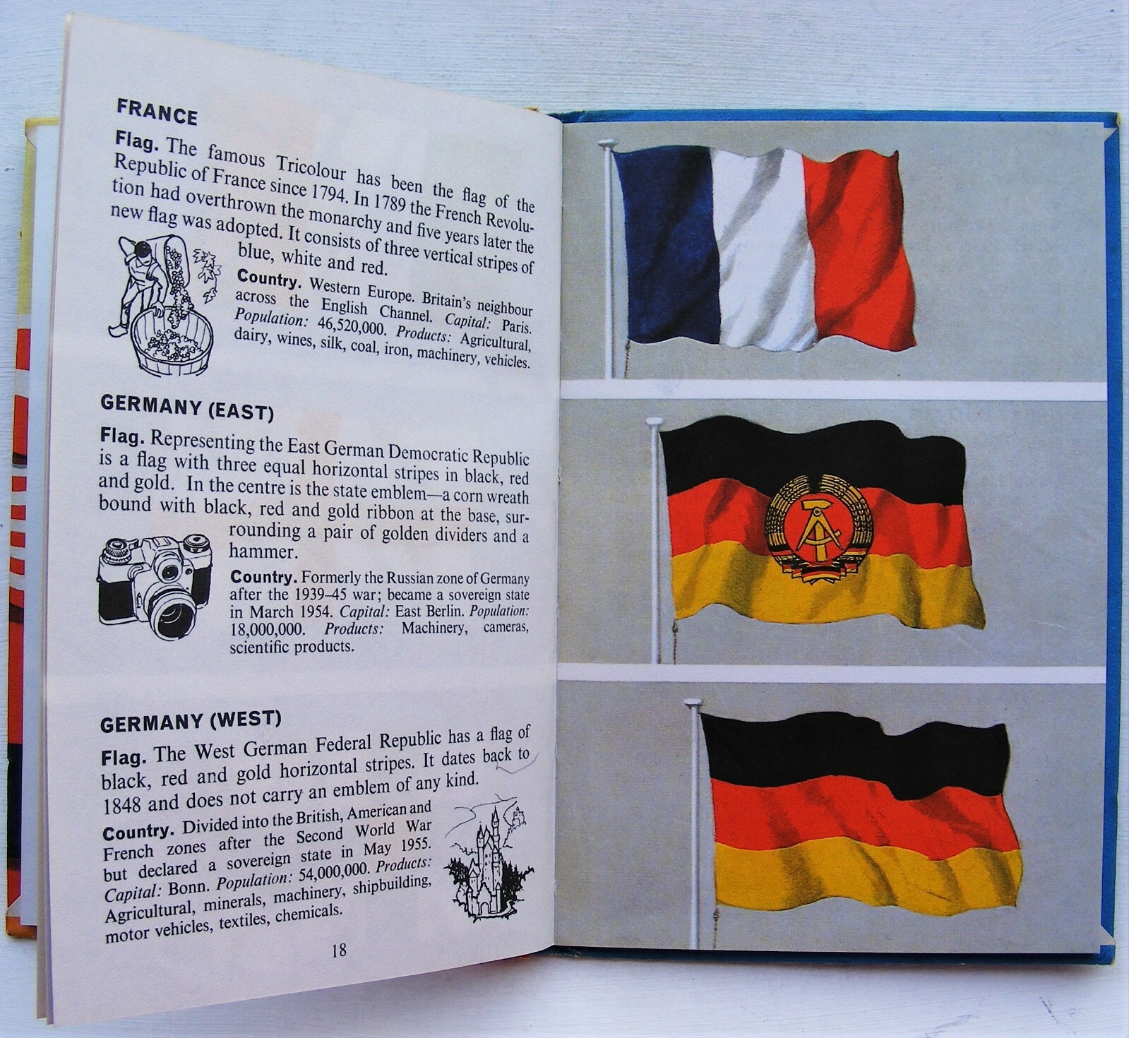 Vintage Ladybird Book – Flags – Recognition Series 584 – Good/VGC +FREE COVER+