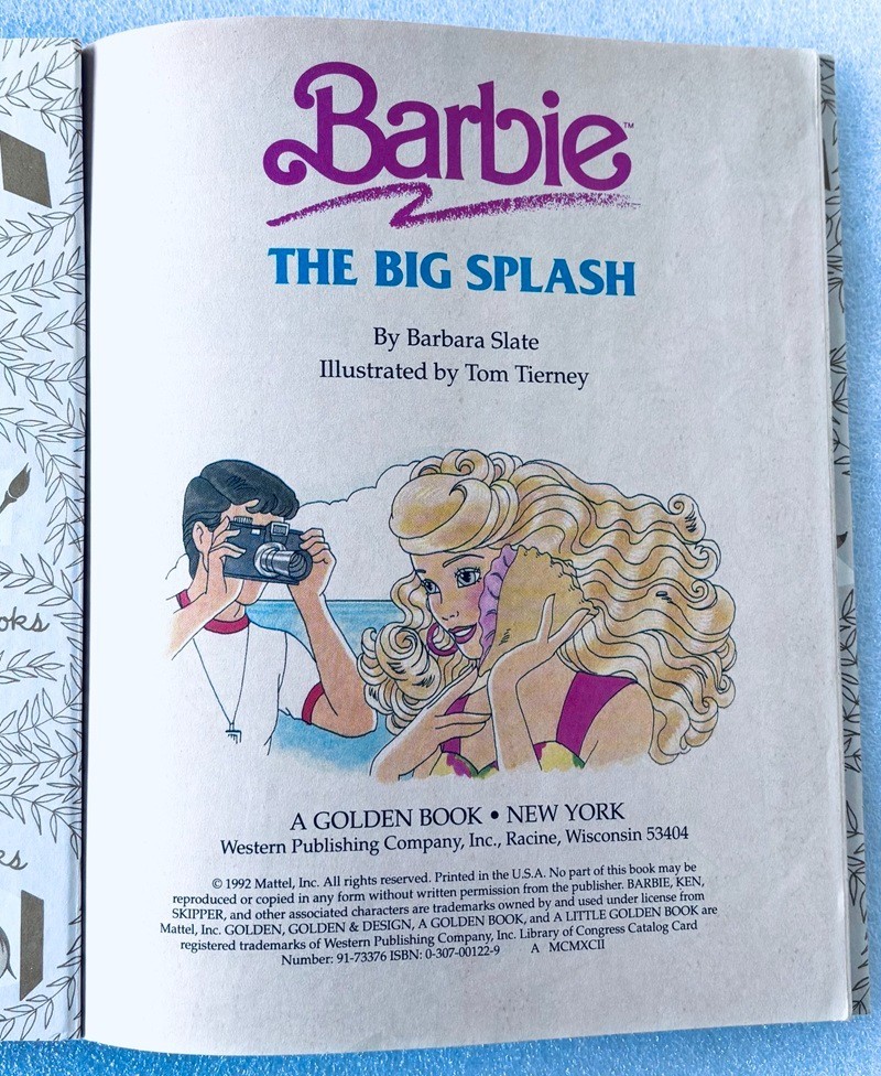 Little Golden Book Lot (3 Books) – Barbie (1990, 1992, 2013 – Fairy Princess)