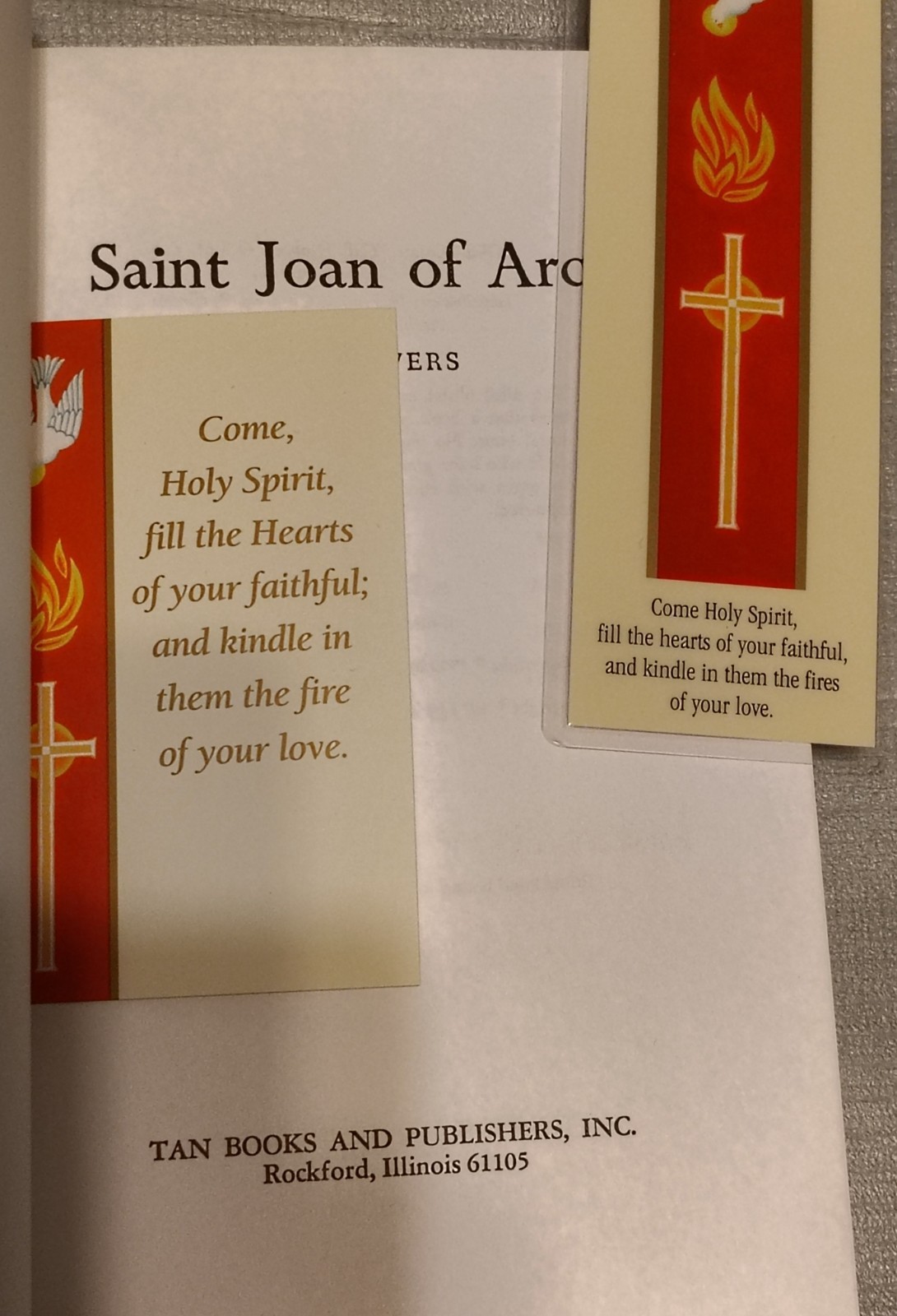 Saint Joan of Arc by John Beevers (1989) Bookmark And Prayercard Included!