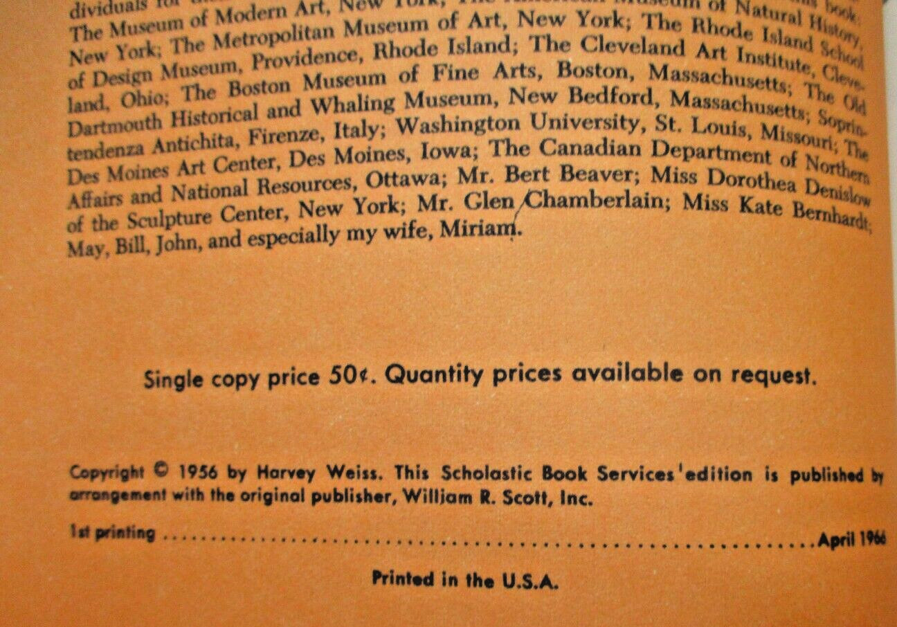 Harvey Weiss vintage art book lot Pencil, Pen and Brush / Clay, Wood and Wire