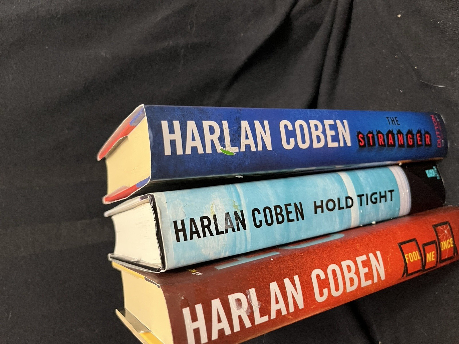 Harlan Coben 1 Signed Hardcover Lot of 3: Fool Me Once, Hold Tight, The Stranger
