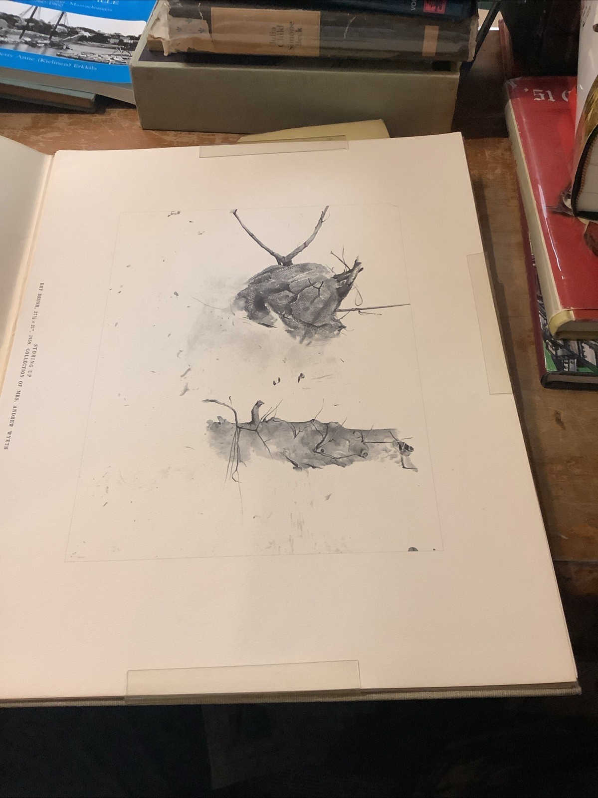 Andrew Wyeth Portfolio Of 12 Prints In Hardcover Case Four Seasons 1962