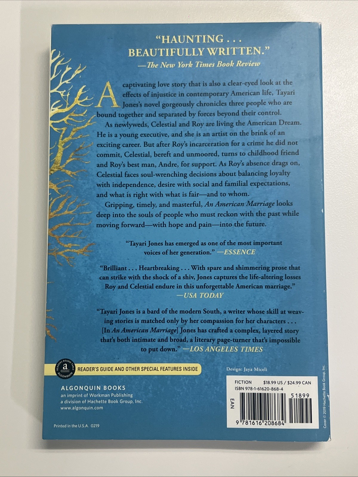American Marriage (Oprah’s Book Club) : A Novel by Tayari Jones (2019, Trade…