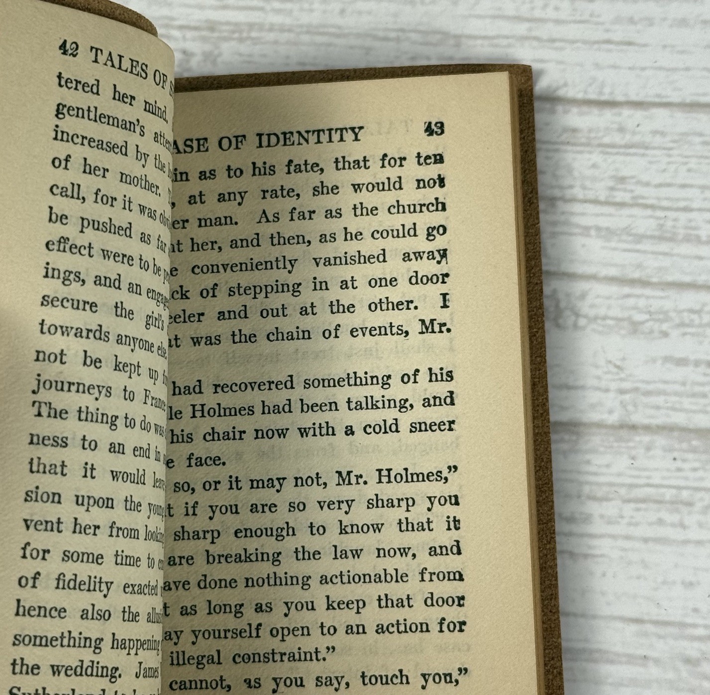 2 Little Luxart Library Mini Books: Sherlock Holmes/A Child’s Garden Verse 1920