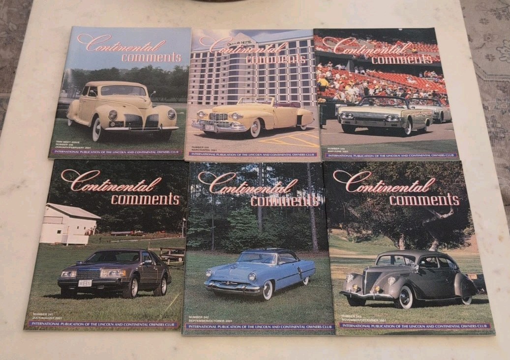 2000’s (2000 2001 2002 2003 2004) CONTINENTAL COMMENTS LINCOLN MAGAZINE LOT (24)