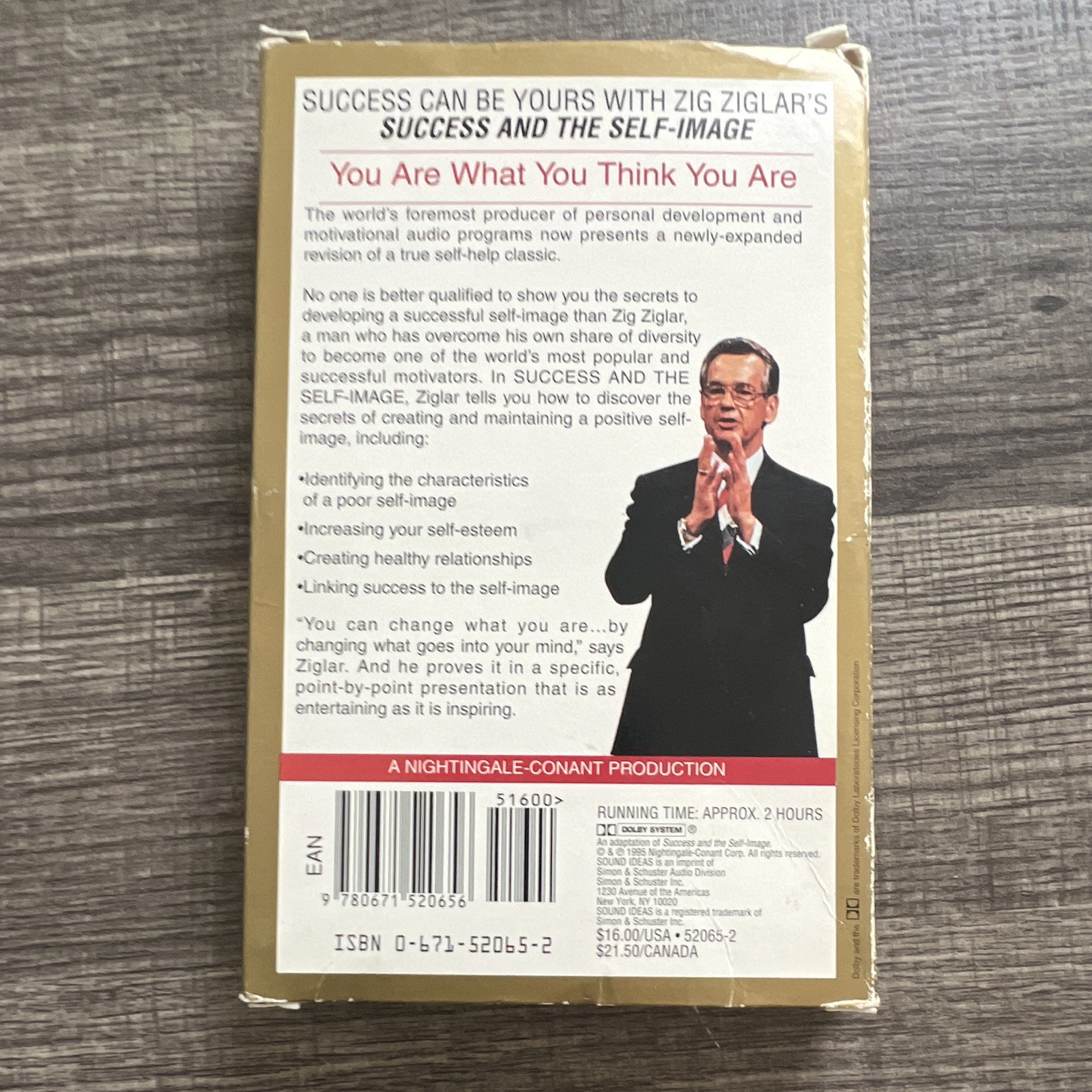 Simon & Schuster Audio Success and the Self-Image Zig Ziglar 2 Cassettes