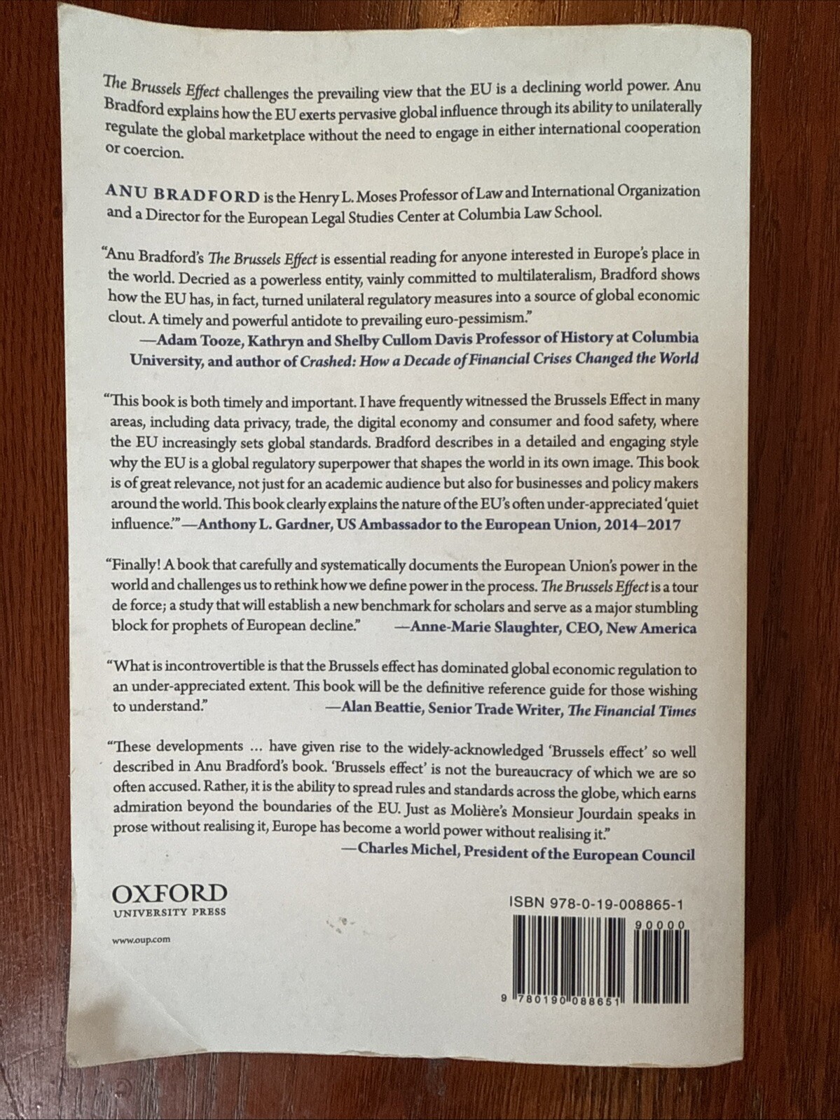 Brussels Effect : How the European Union Rules the World by Anu Bradford (2021,