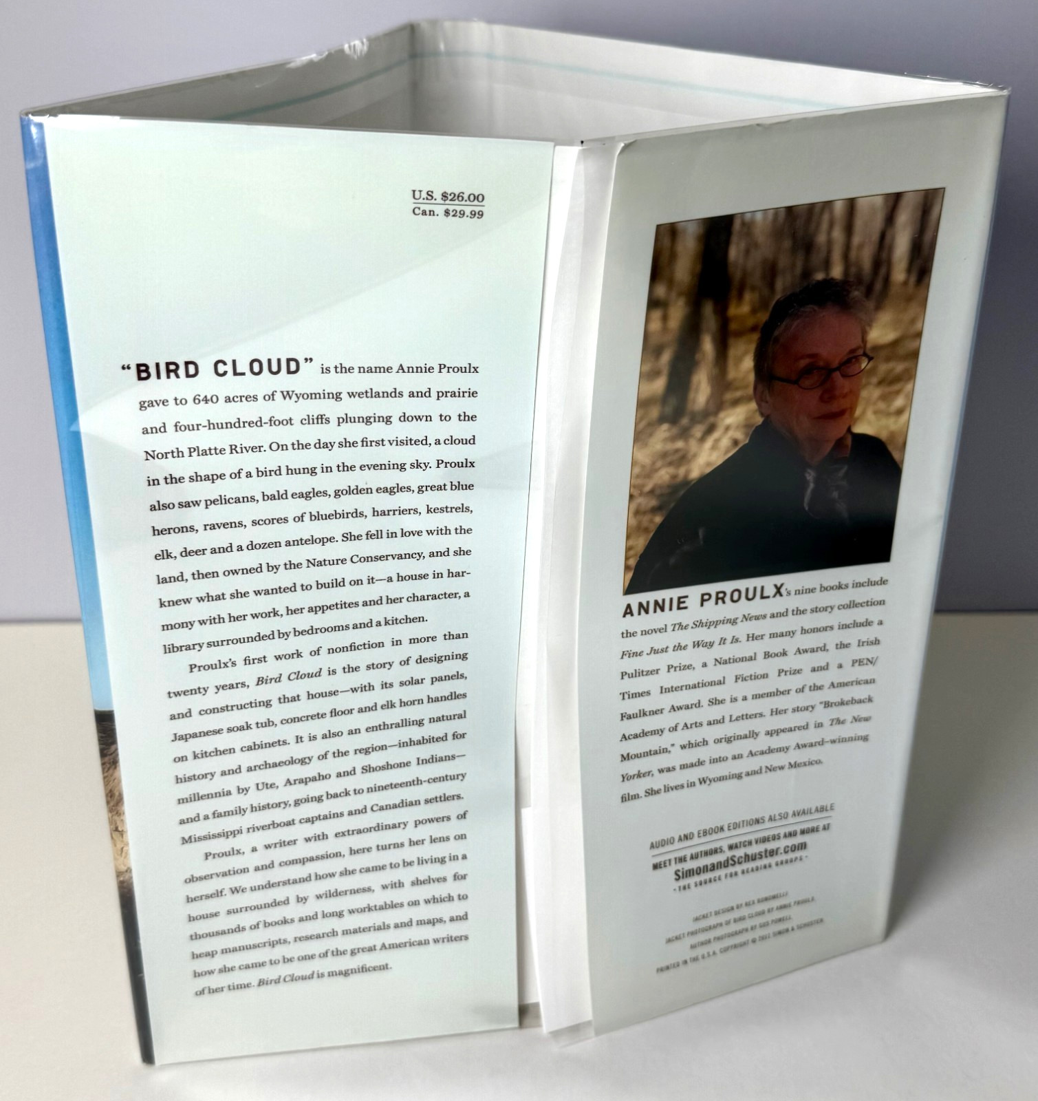 Bird Cloud, A Memoir SIGNED by Annie Proulx 2011 HCDJ 1st ed 1st print in Mylar