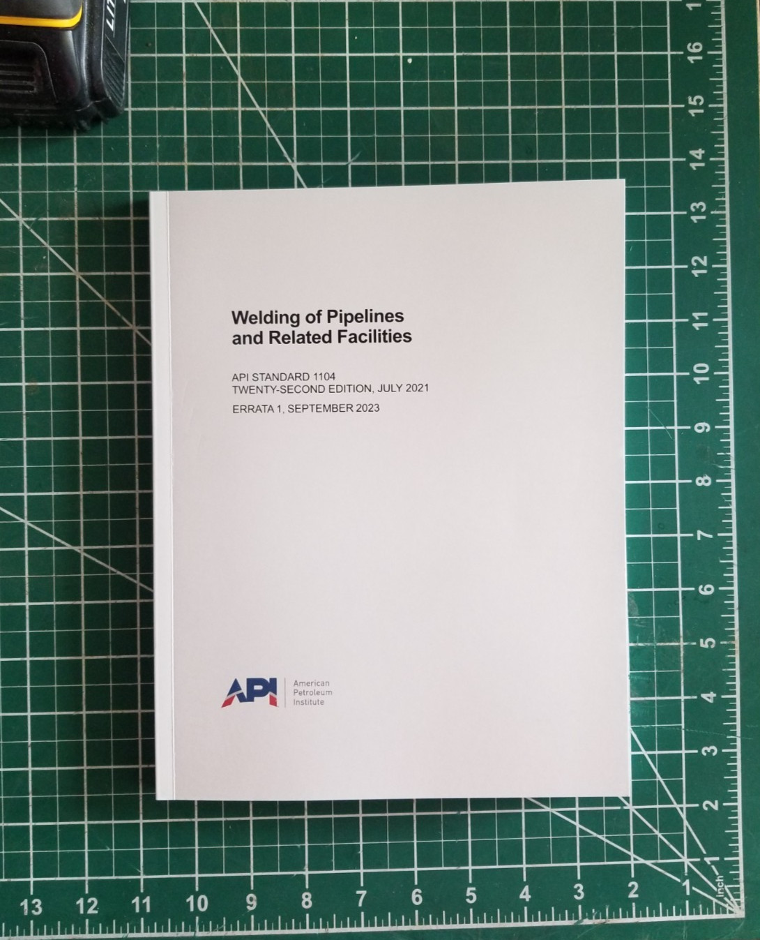 API 1104 – 22nd Edition – WELDING OF PIPELINES AND RELATED FACILITIES