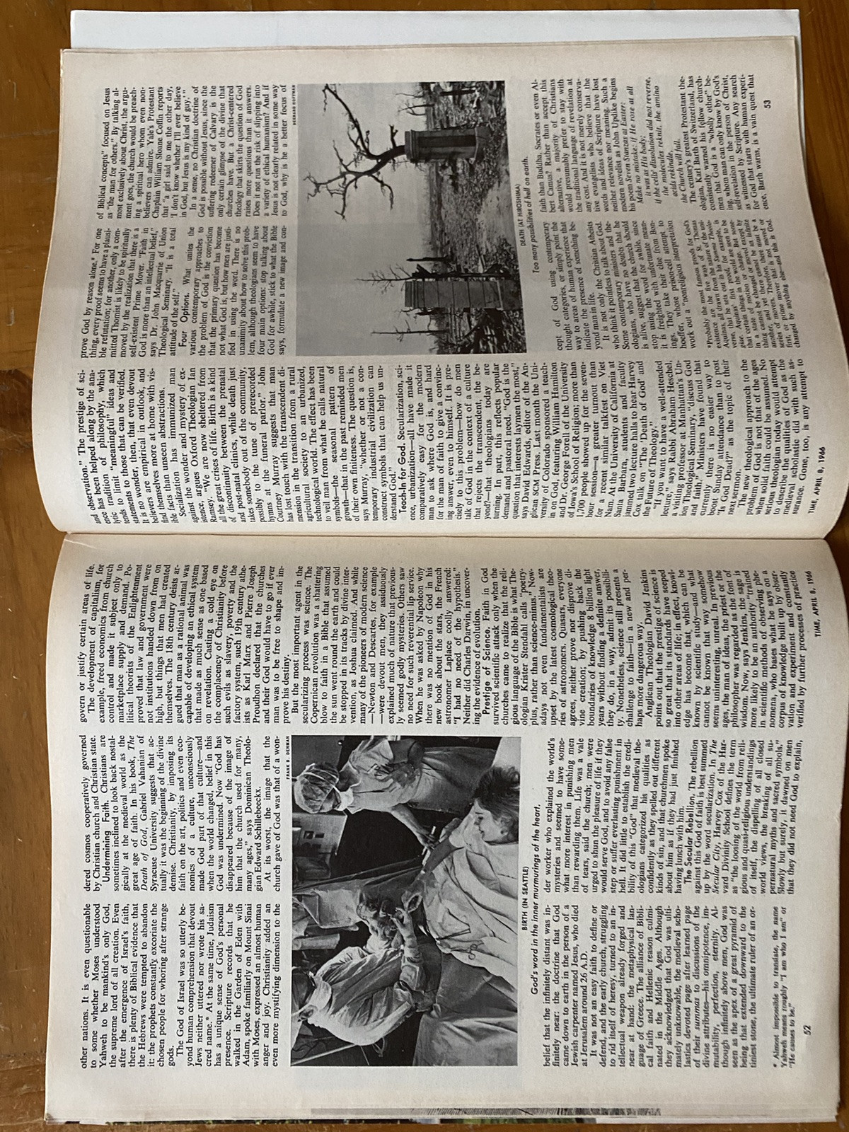 Time Magazine 1966 Is God Dead? Rare Vintage Collectors Rolex NO MAILING LABEL