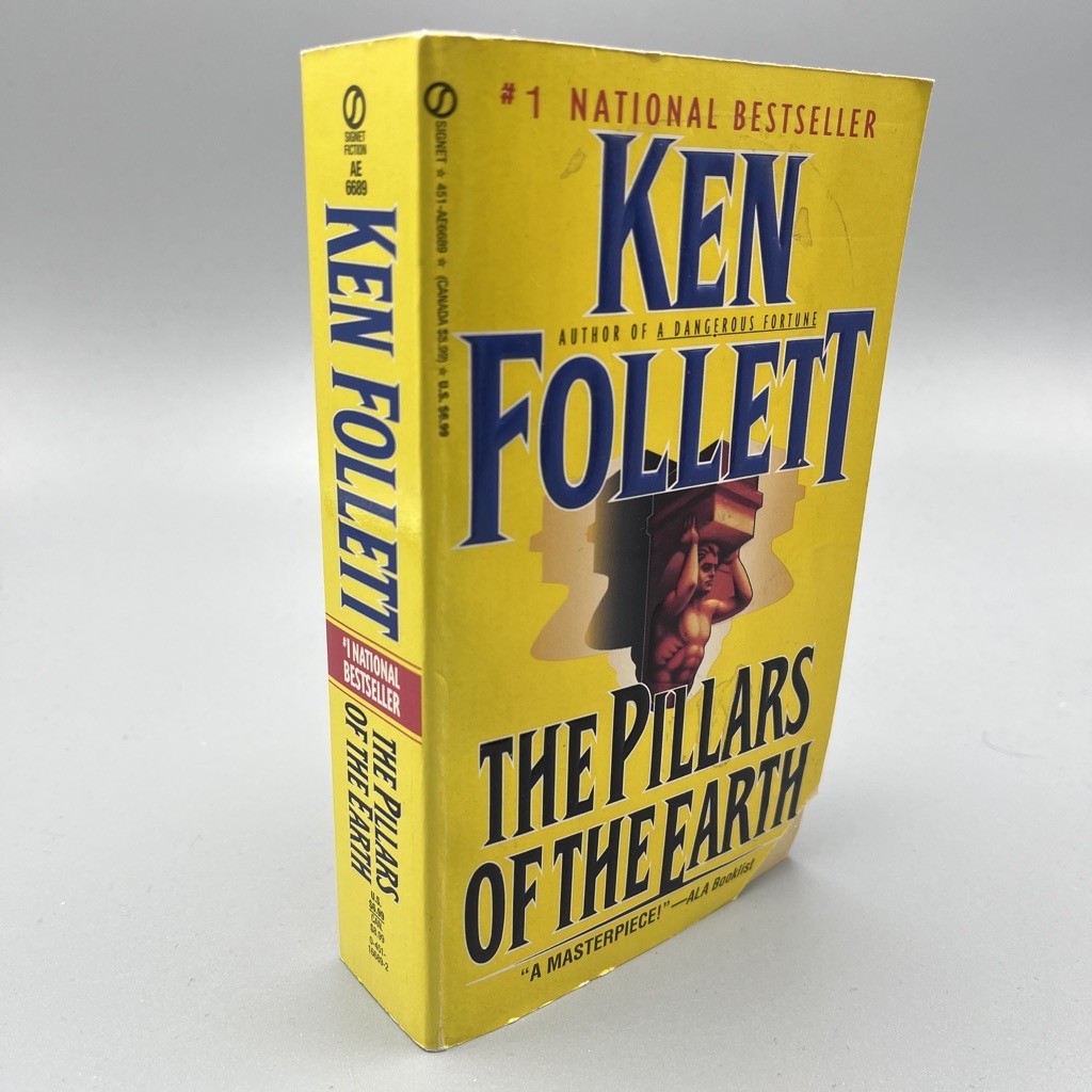 Ken Follett The Pillars of the Earth Kingsbridge Vtg Historical Paperback Signet