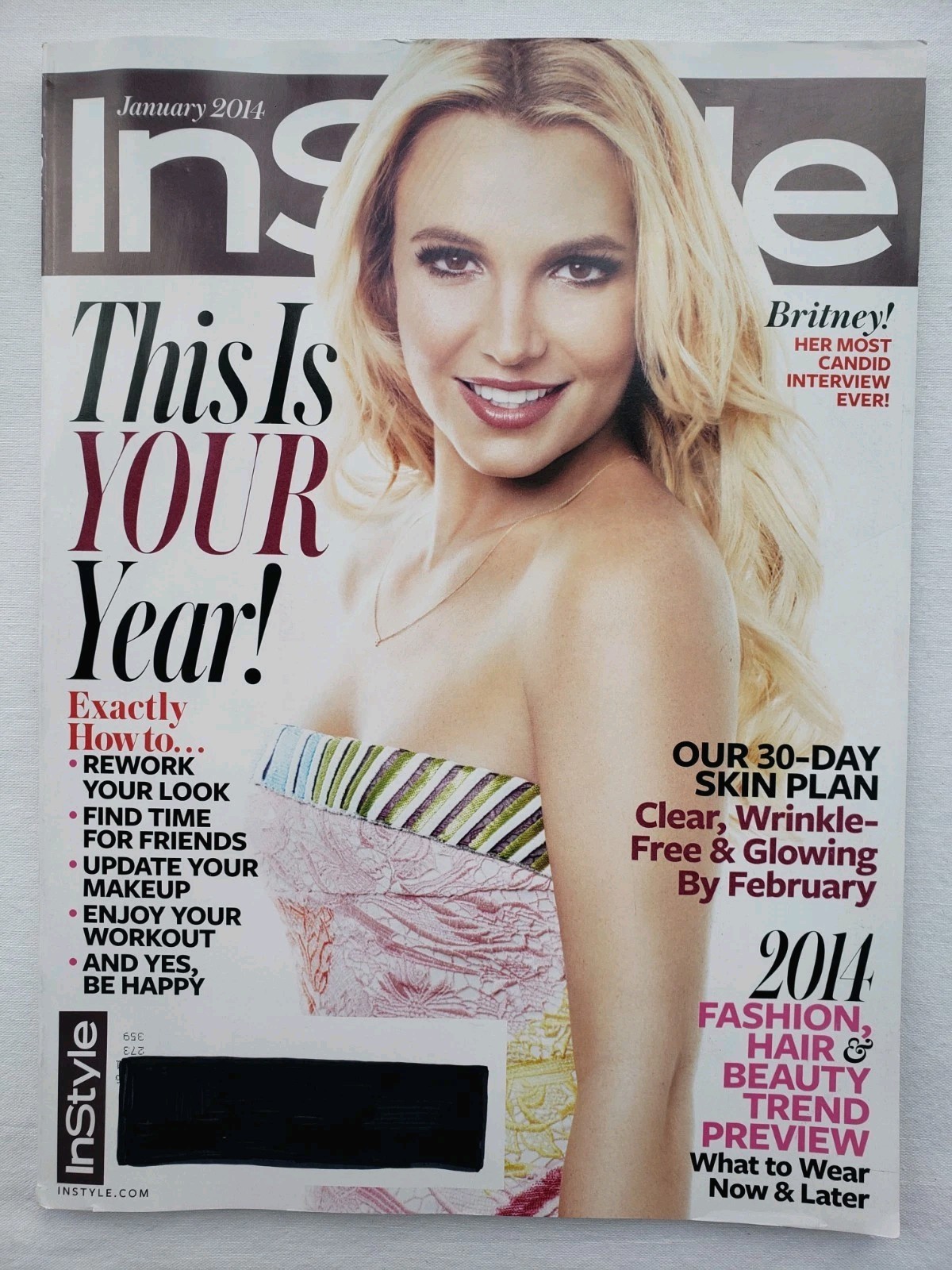 InStyle Magazine Britney Spears January 2014 In Style Magazine