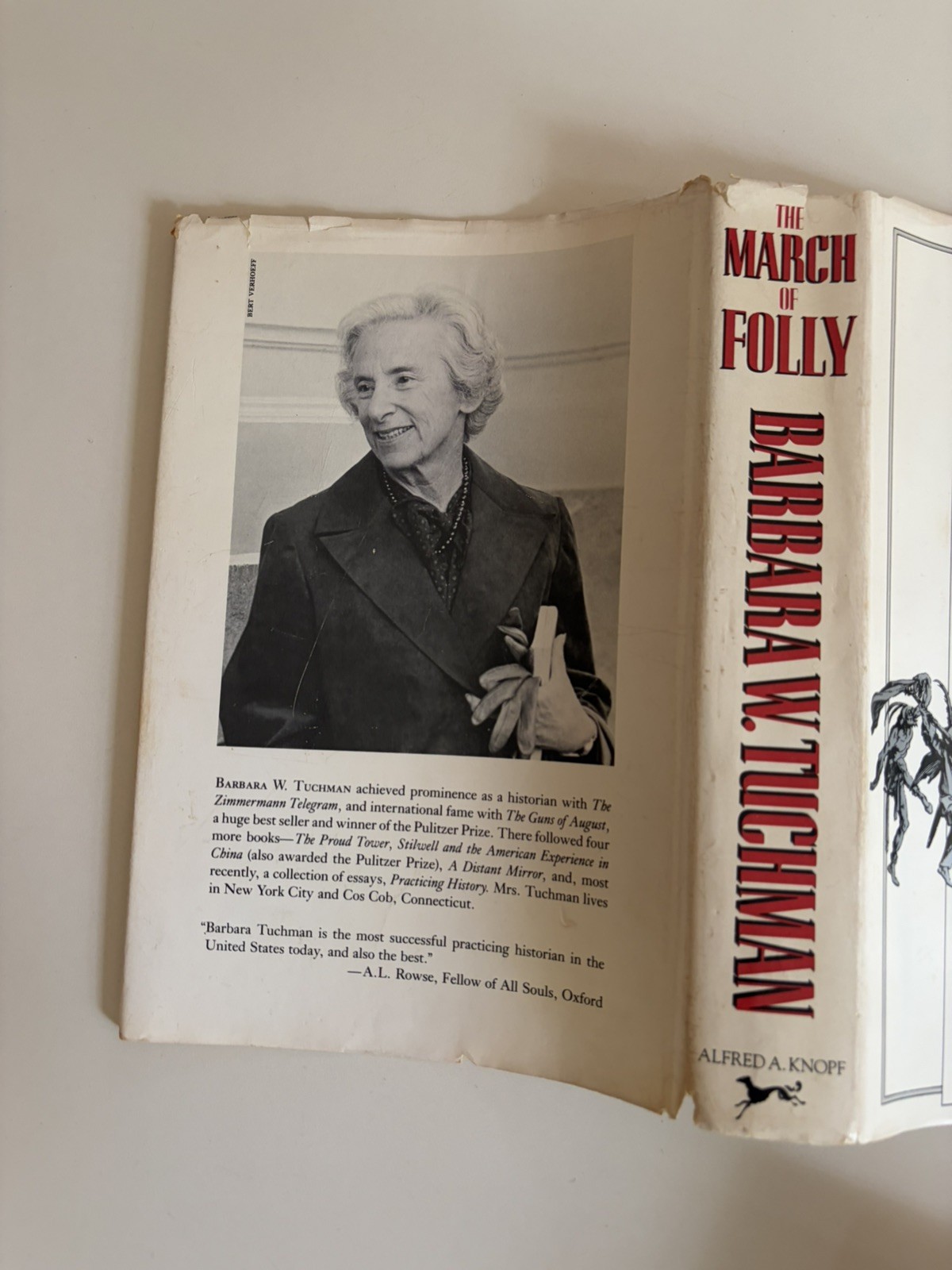 March of folly From Troy To Vietnam Barbara W. Tuchman HCDJ 1984 1st Edition VG