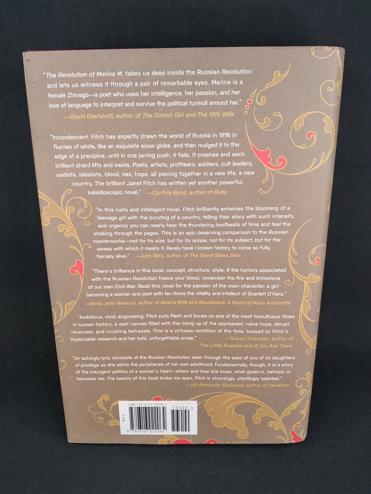 SIGNED – THE REVOLUTION OF MARINA M. by Janet Fitch -1st 2017 HCDJ
