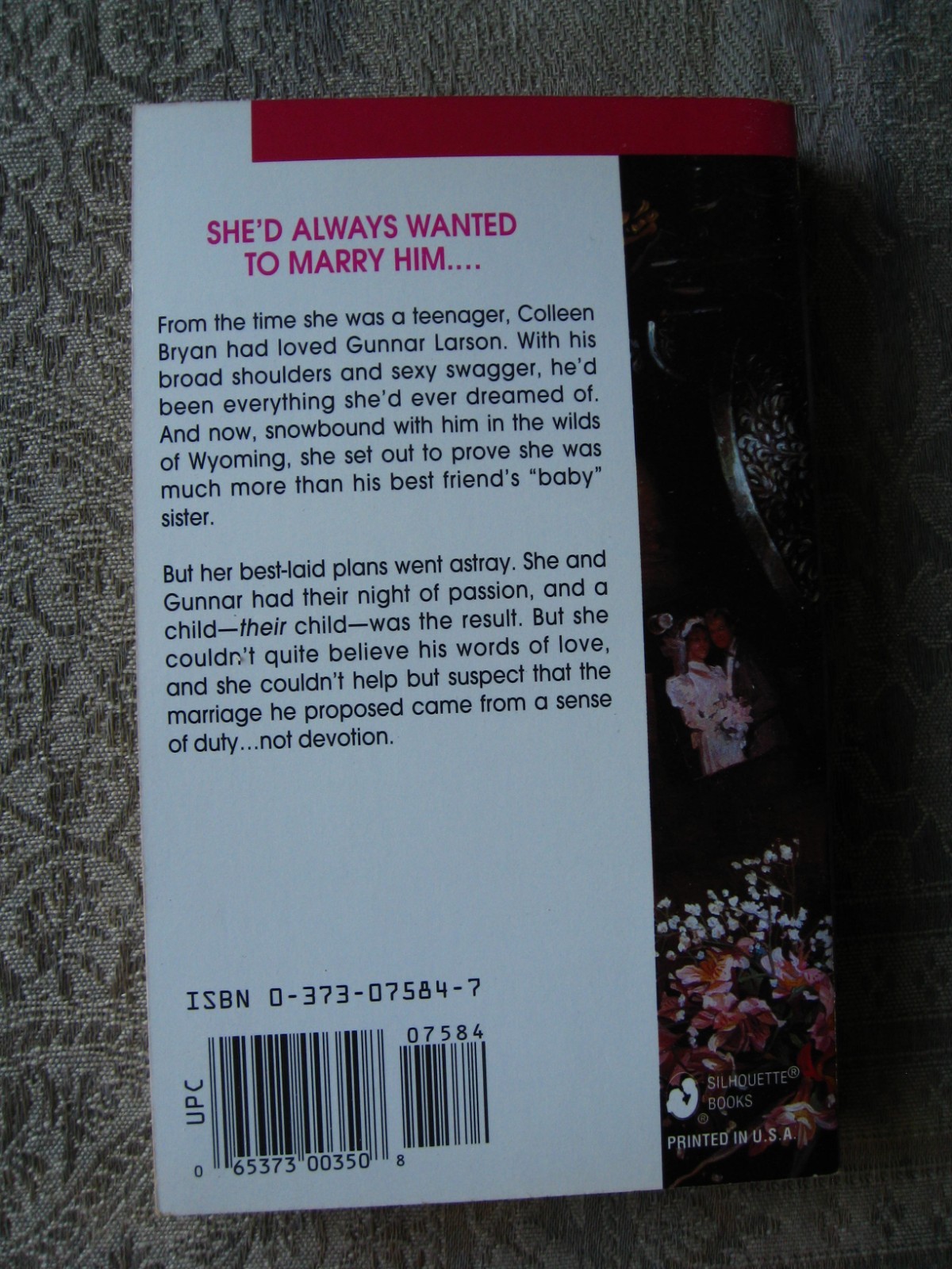 Dallas Schulze – Snow Bride (Silhouette Intimate Moments #584) 1994 – PB