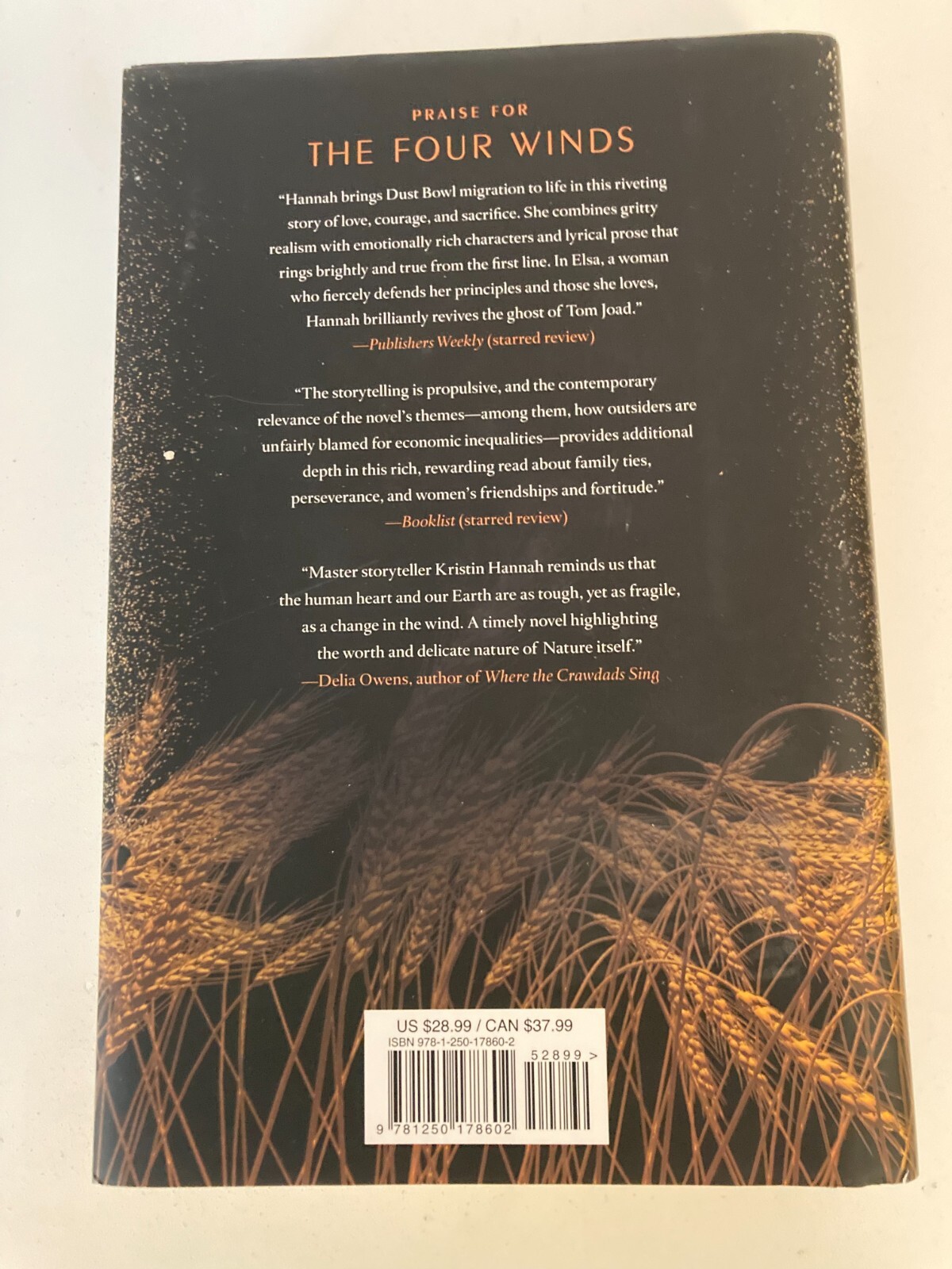 The Four Winds by Kristin Hannah (2021, Hardcover) 1st Print w/Protective Cover