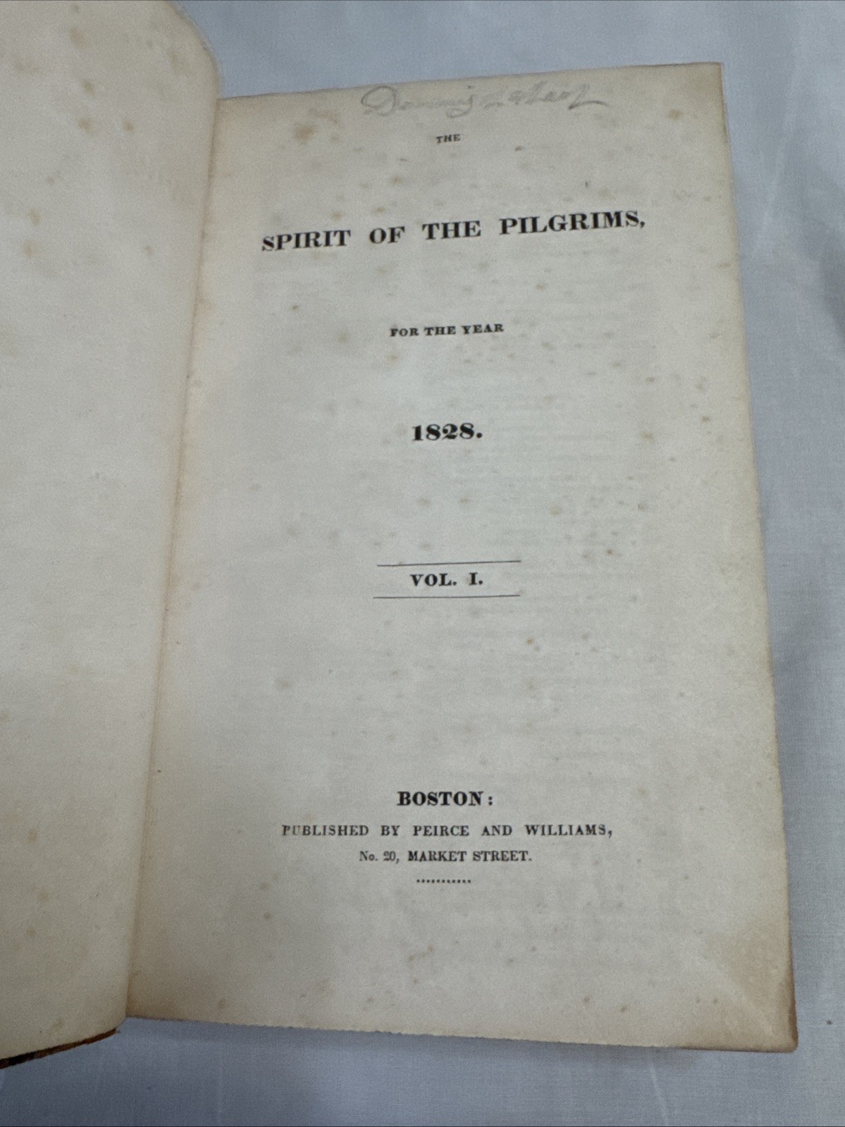 Spirit Of The Pilgrims 1828 Bound Religious Magazine Unitarianism Boston Rare