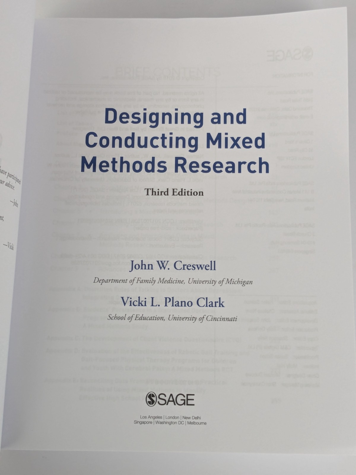 Designing and Conducting Mixed Methods Research by John W. Creswell Paperback