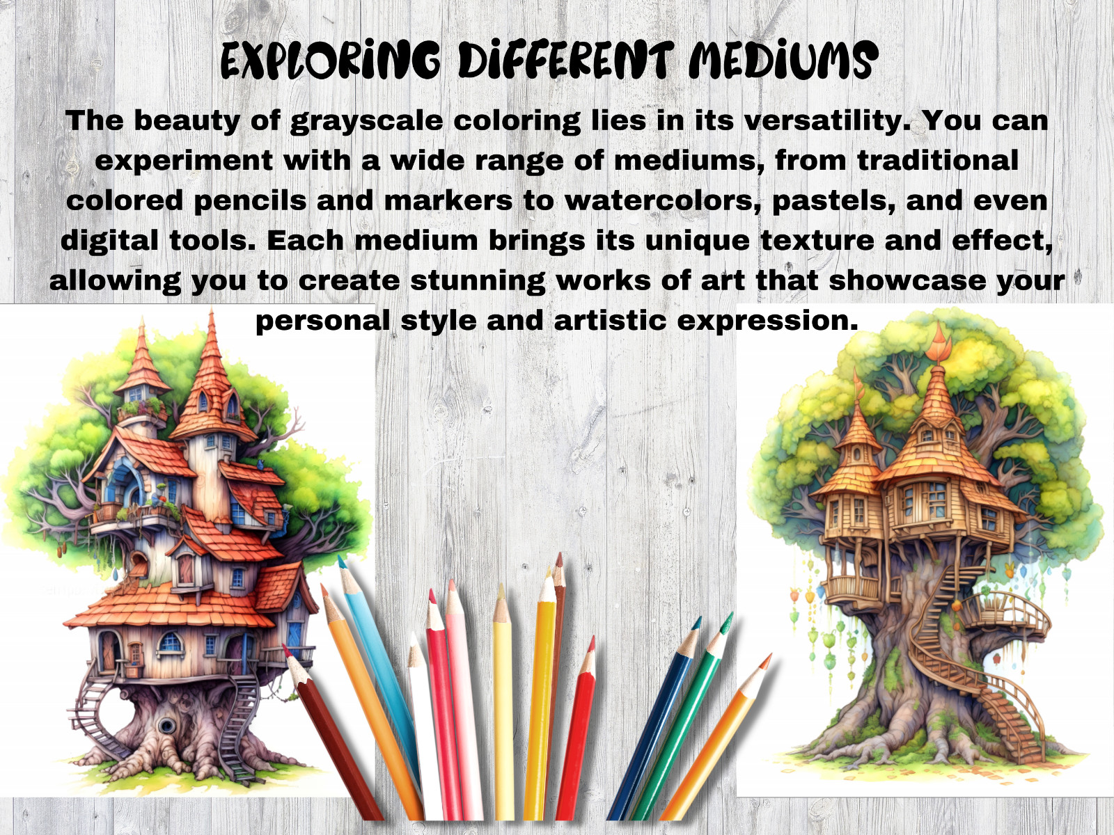 Adult Coloring Pages Bundle Tree Houses bundle 200 pages Printable Pages