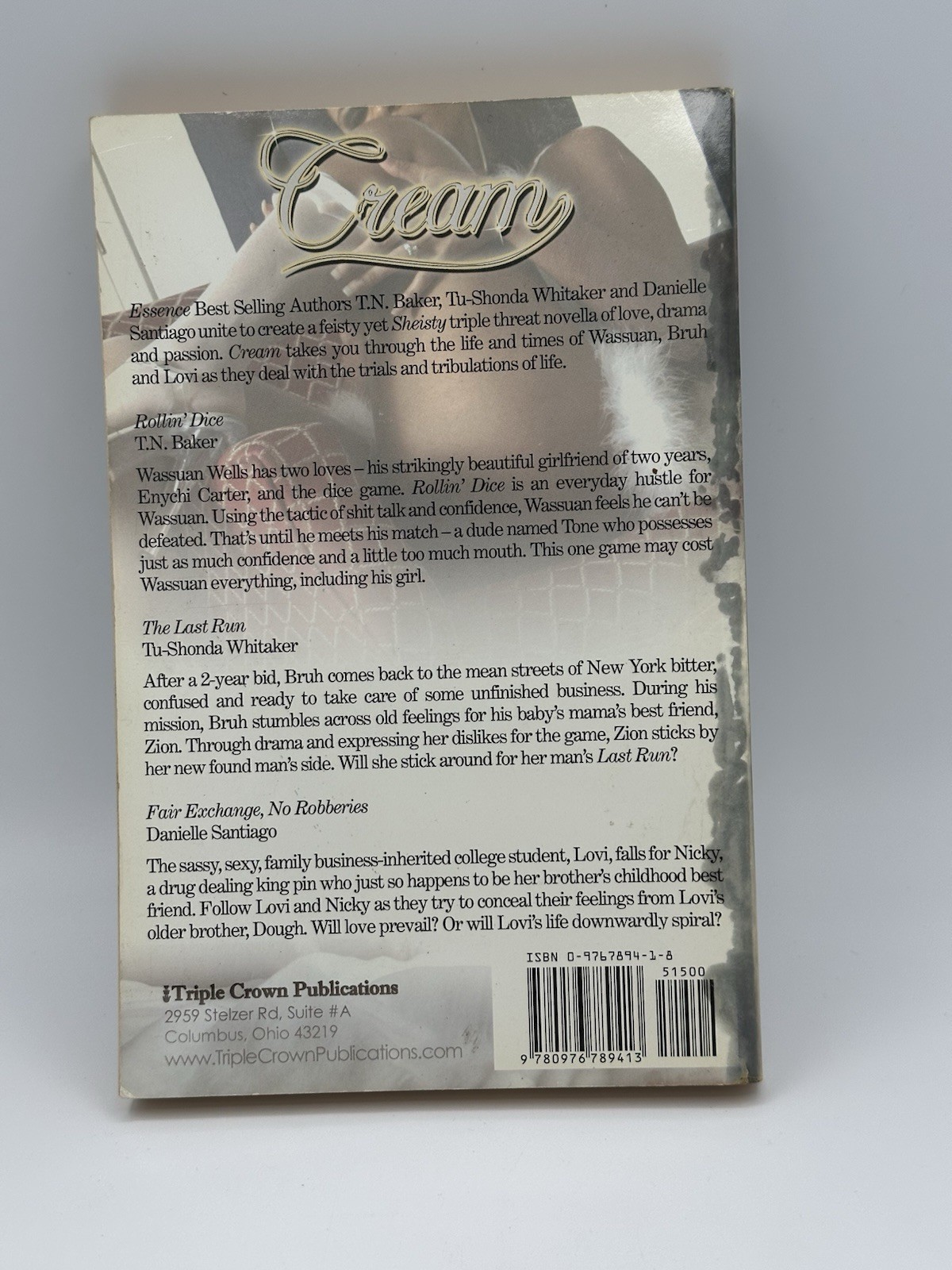 Cream Stories By : TN Baker, TU Shonda Whitaker, And Danielle Santiago Paperback