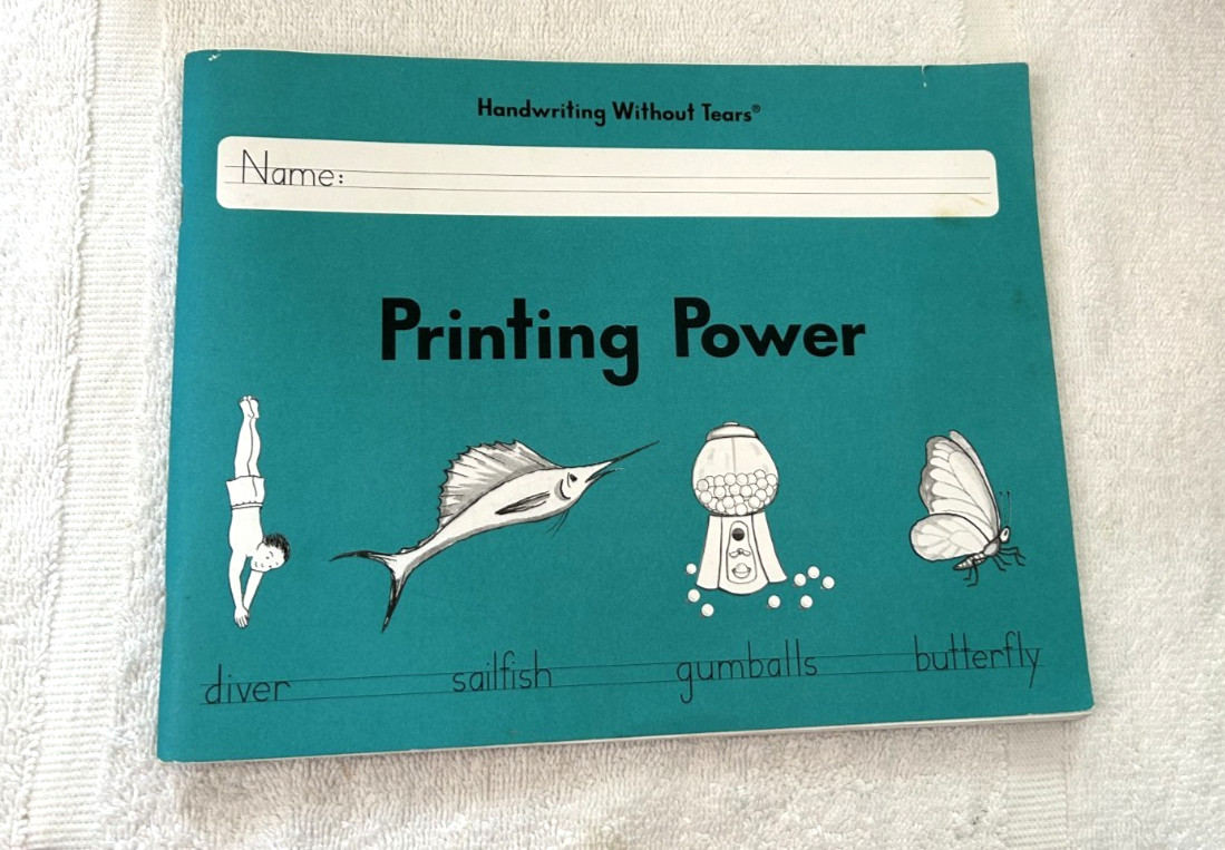 Handwriting Without Tears PRINTING POWER pb unused 2013 Workbook