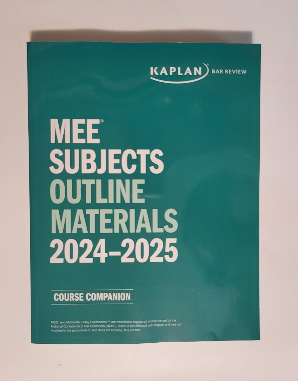 Kaplan Bar Review MEE Subjects Outline Materials 2024 – 2025