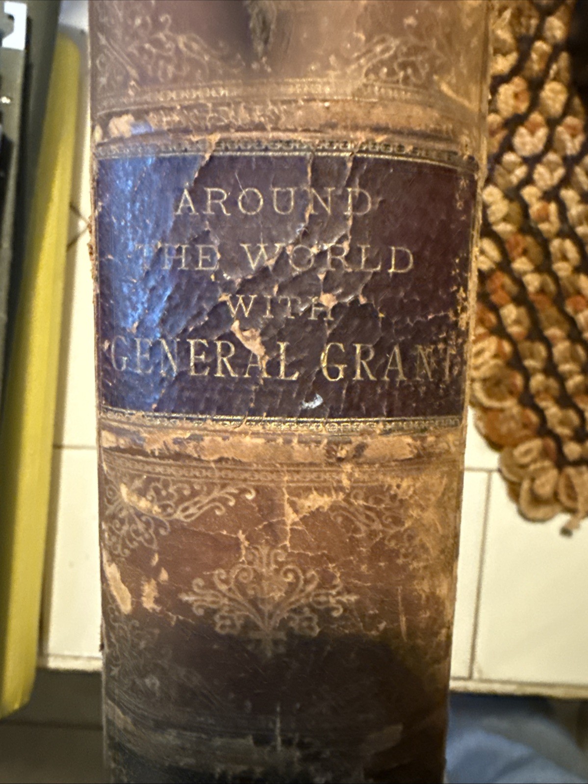 Around the World with General Grant in 2 volumes 1st 1879 Foldout Map Intact