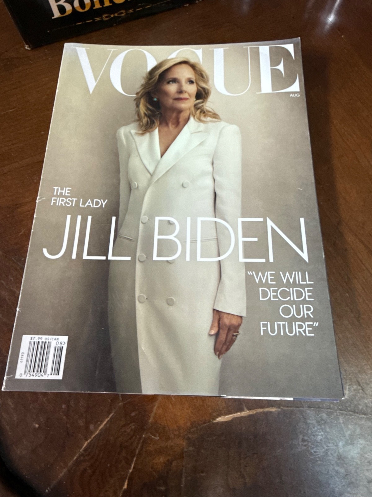 August 2021 Vogue Magazine Back Issue featuring Dr. Jill Biden excellent condit
