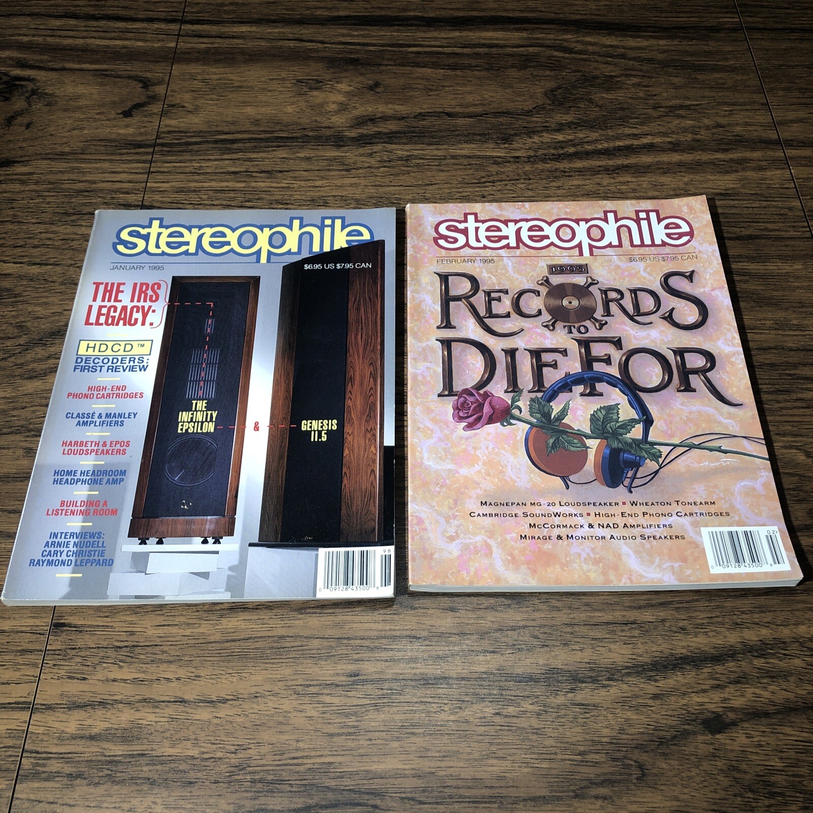 10 Issues Vintage STEREOPHILE Magazine Lot 1995 200+ Pages Ea. Stereo Audiophile