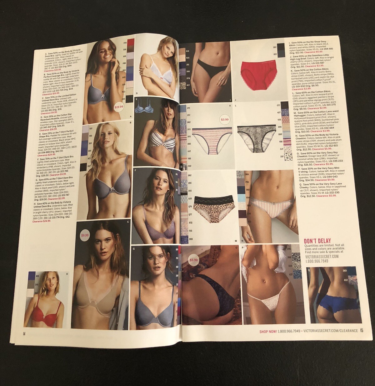 2015 Victorias Secret Mailer Catalog – 47 pages