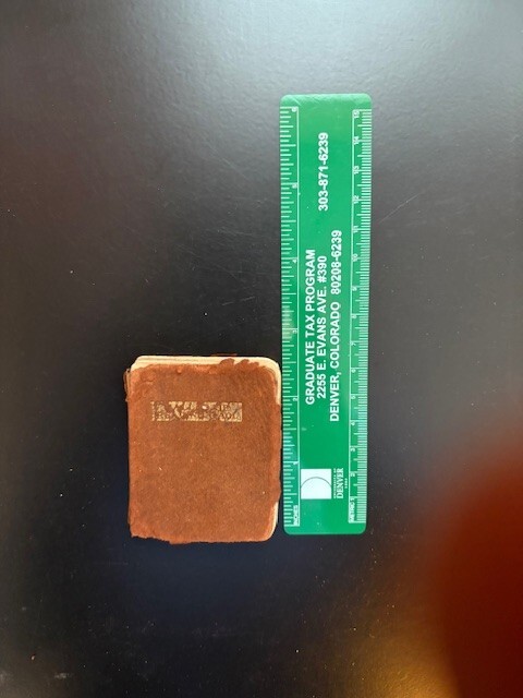 Tiny Soft Leather «The Ballad of Reading Gaol» by Oscar Wilde Undated/G/2×2.5 in
