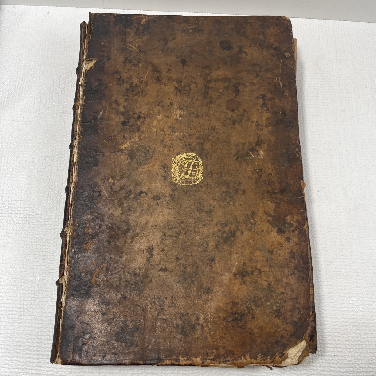 Pierre Bayle Dictionnaire Historique Critique Tome V 1734 Antique Leather Book