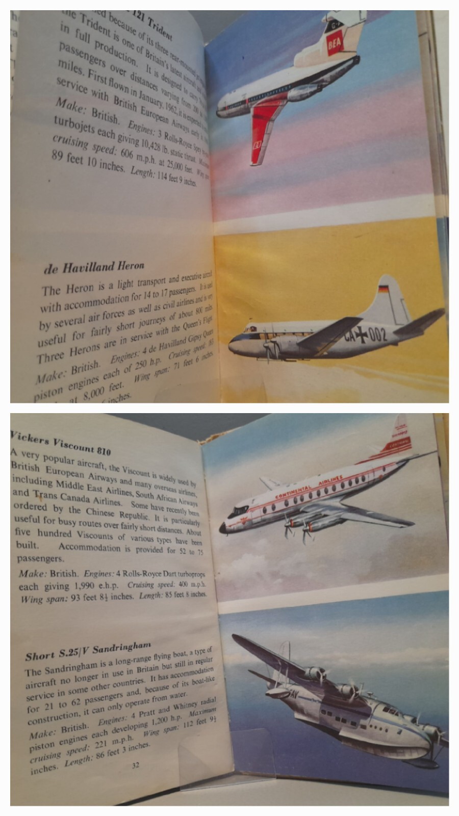 Vintage Aircraft Book Ladybird Series 584 1964 1st Edition