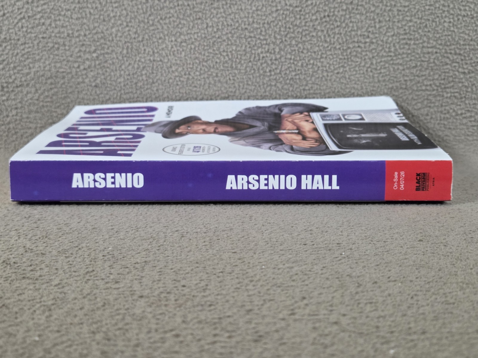 Arsenio: A Memoir by Arsenio Hall Advance Reader’s Edition 4/2026 Paperback