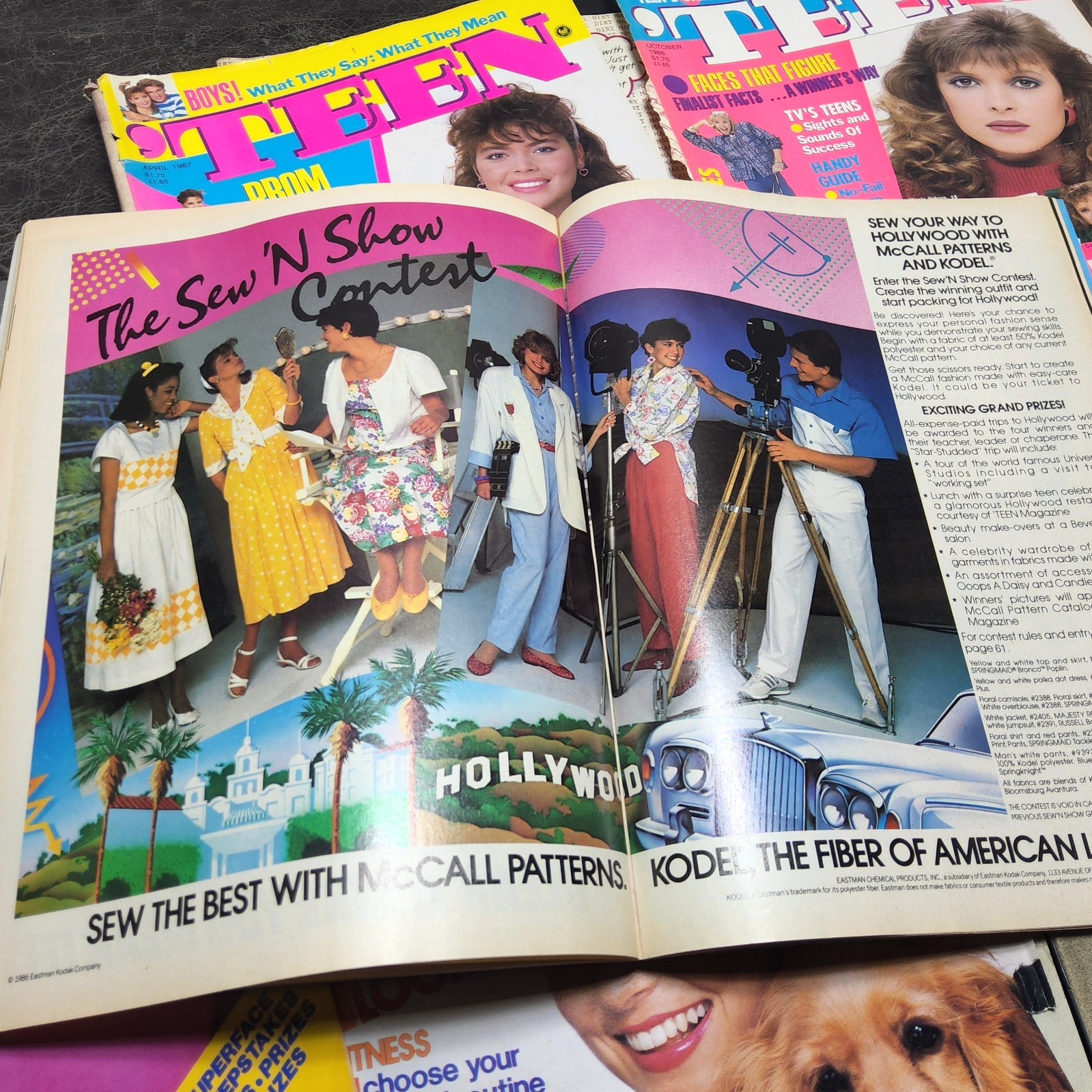 Vtg tEEN magazine march 1986 fashion makeup hair 80s angela hines patrick swayze