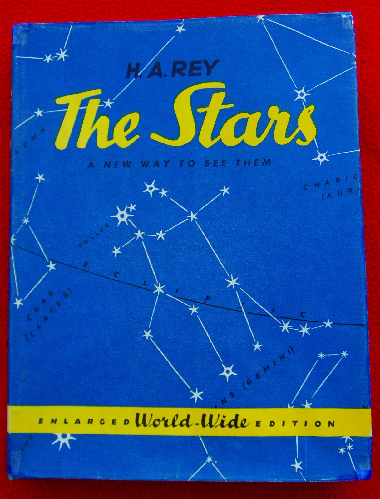 «THE STARS, A NEW WAY TO SEE THEM» ~1966~ DUST COVER=STAR MAP~HARDBACK~161 PAGES