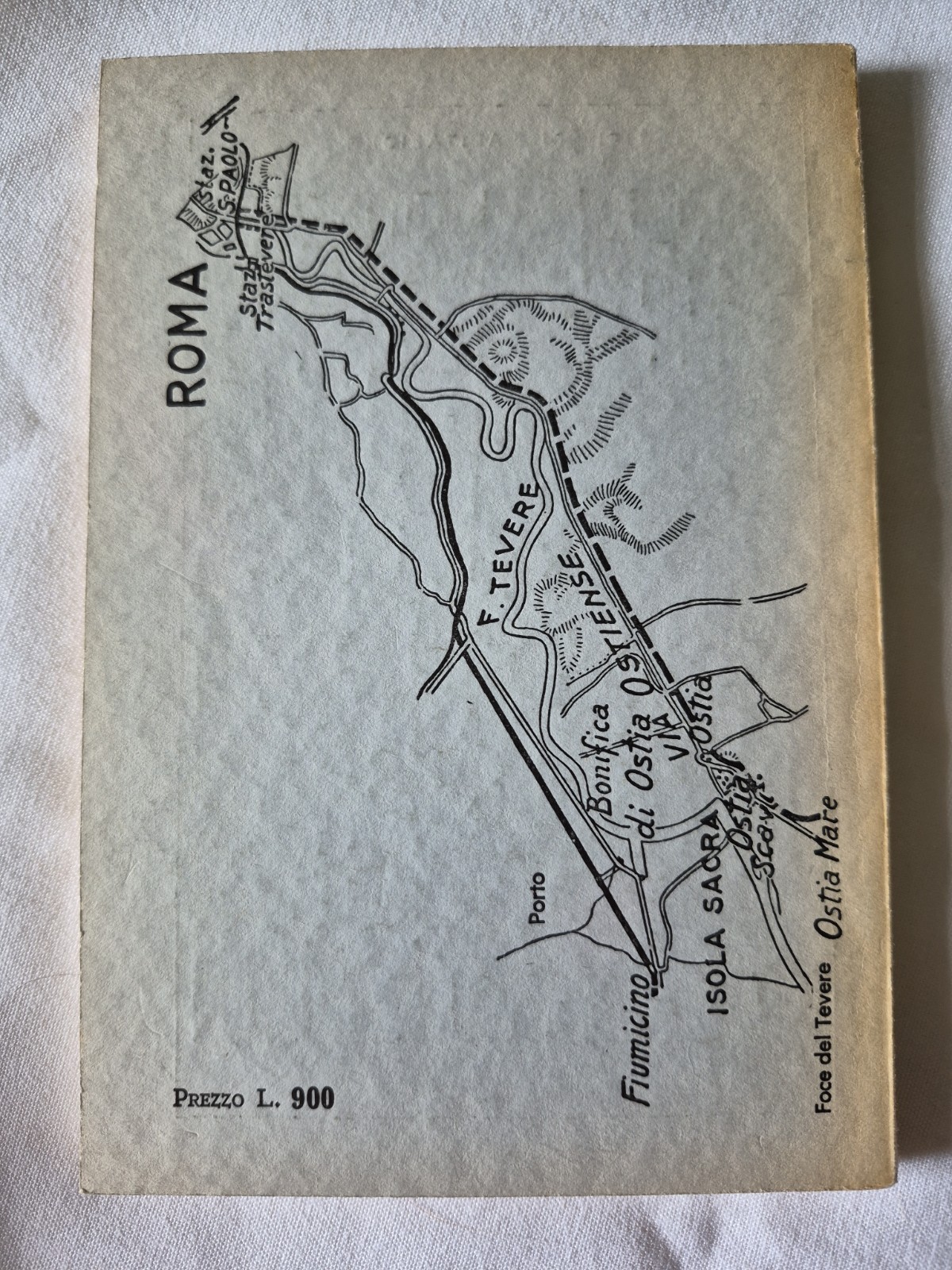 Ostia Archeology Guide G Calza G Becatti 9th Ed Italian 88 Illus Fold Out Map