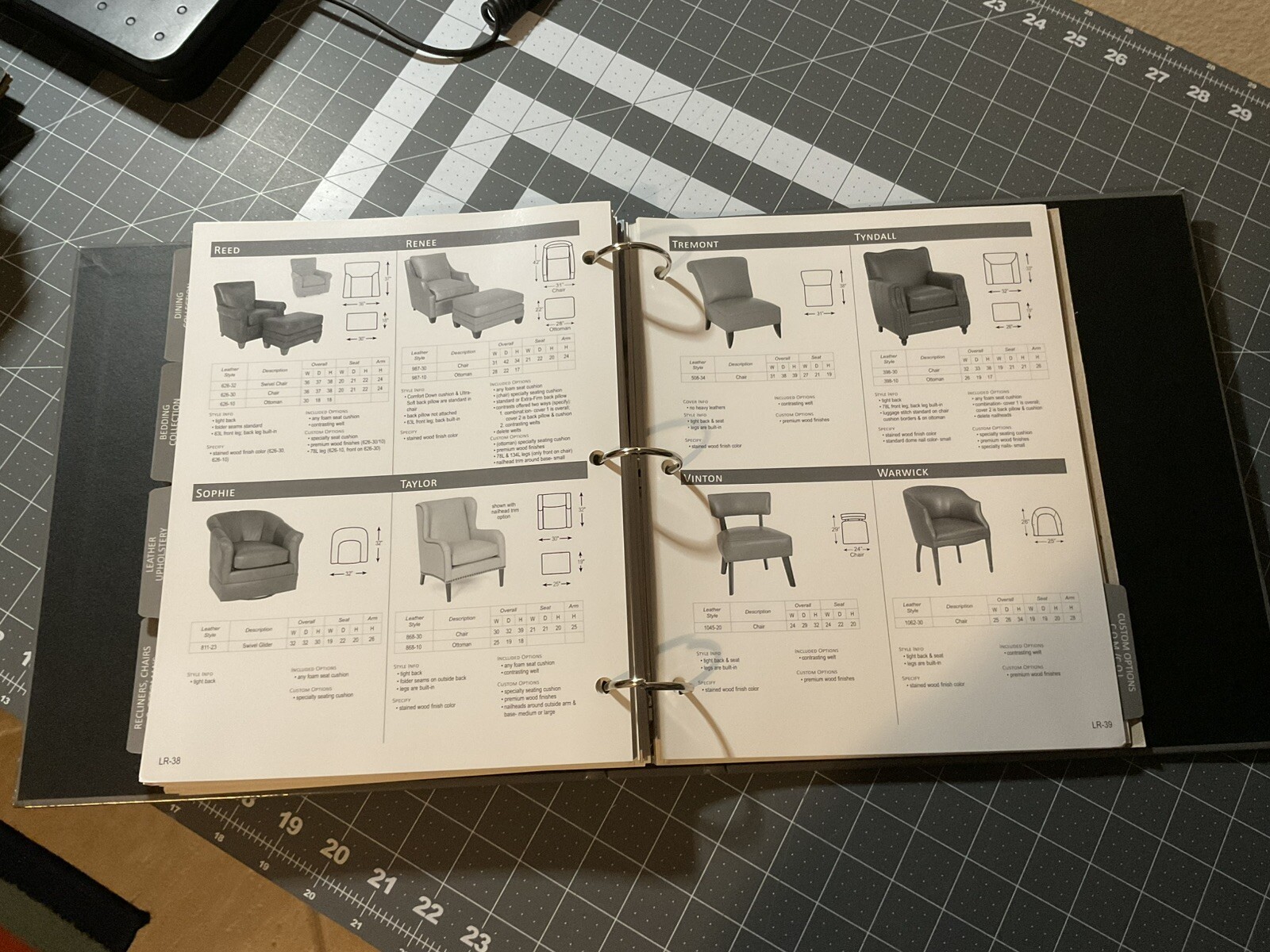 Norwalk Furniture Salesman Binder Catalog, Couch, Chair, Dimensions, 200 Pages