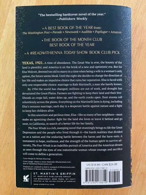 The Four Winds : A Novel by Kristin Hannah (2023, Trade Paperback) Like New