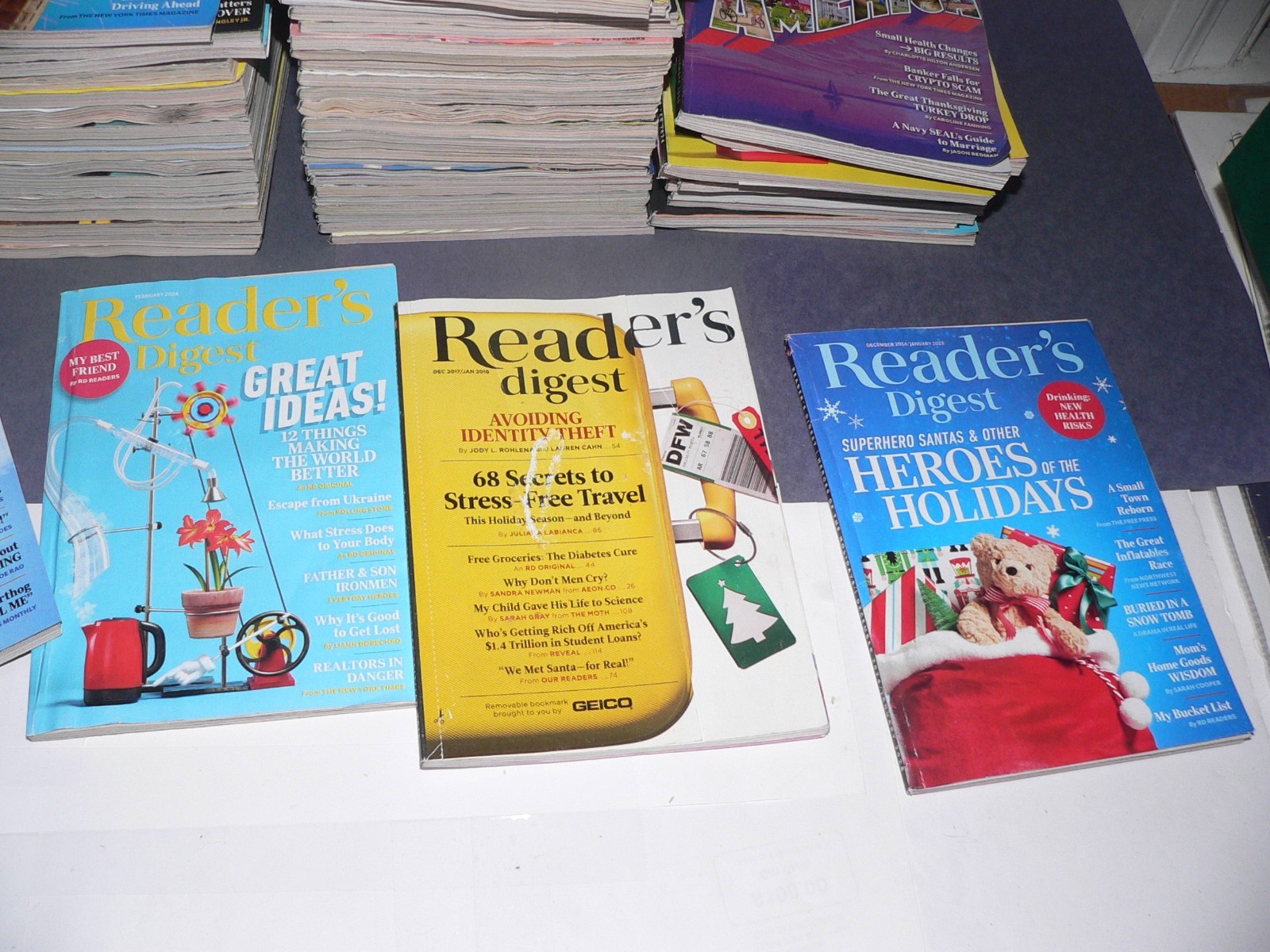 Readers Digest Magazine Lot of 63 Mostly 2020s Ok Condition