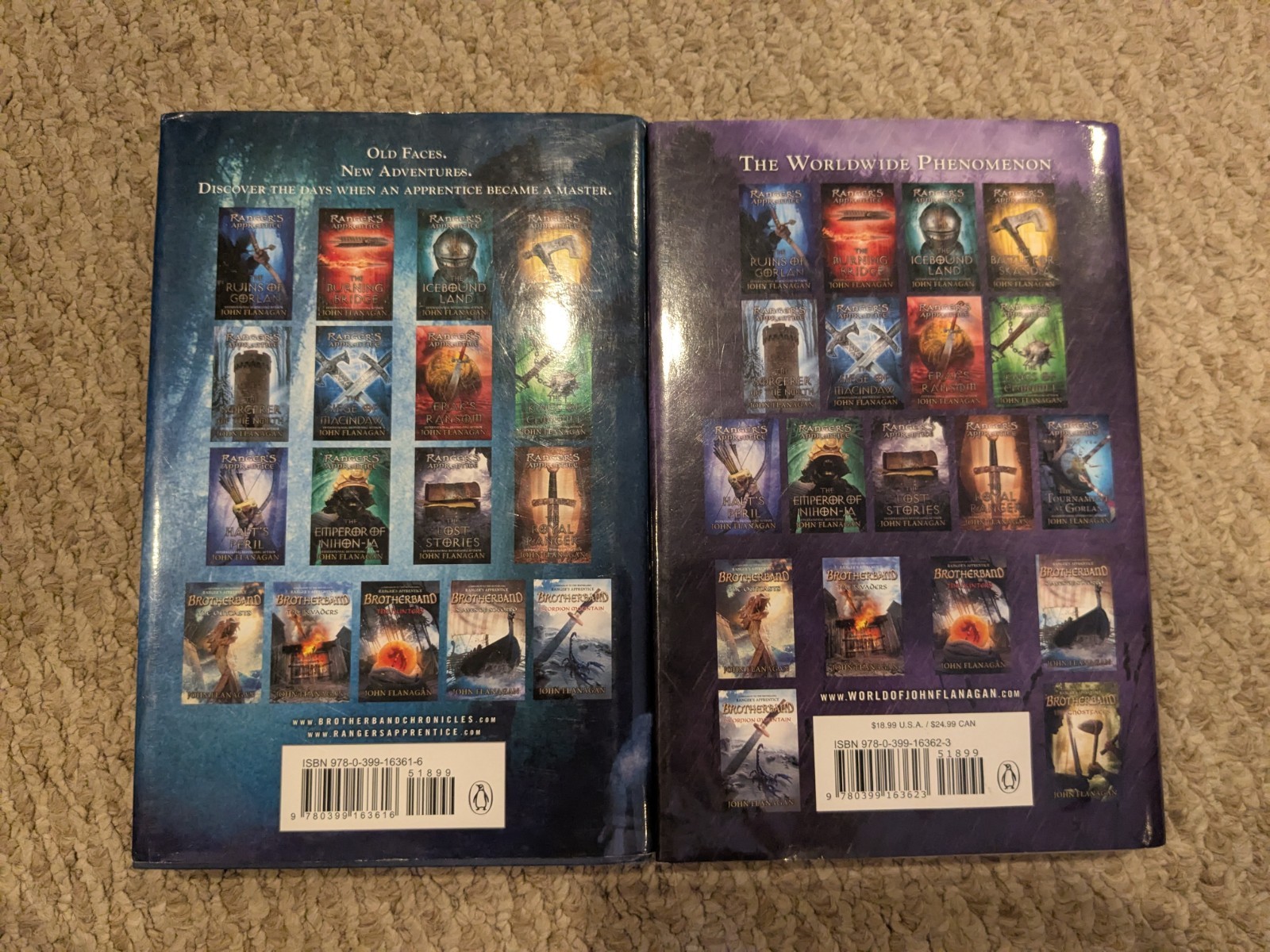 Lot 13 John Flanagan Rangers Apprentice Books 9 HC/DJ and 4 PB Gorlan Hackham