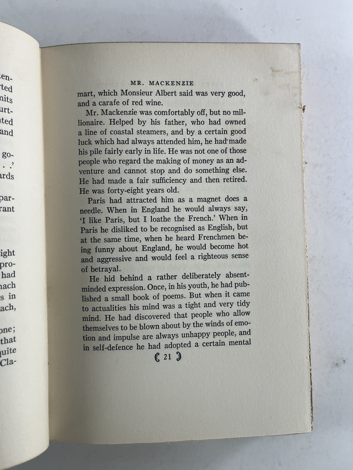 Rare Modernist First Edition ~ After Leaving Mr. Mackenzie ~ Jean Rhys 1931 HC K