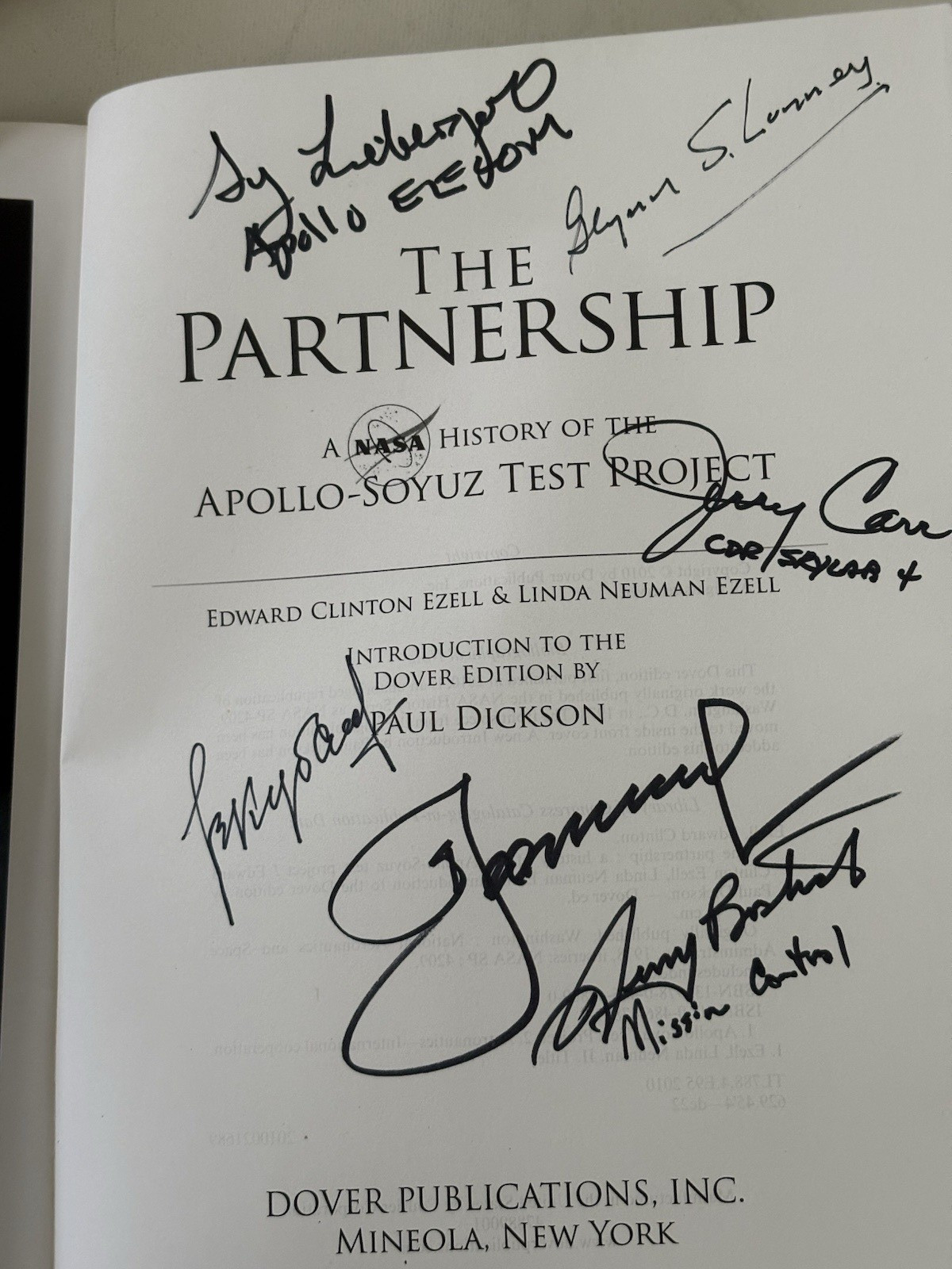 The Partnership : A NASA History of the Apollo-Soyuz Test Project (SIGNED X 6)