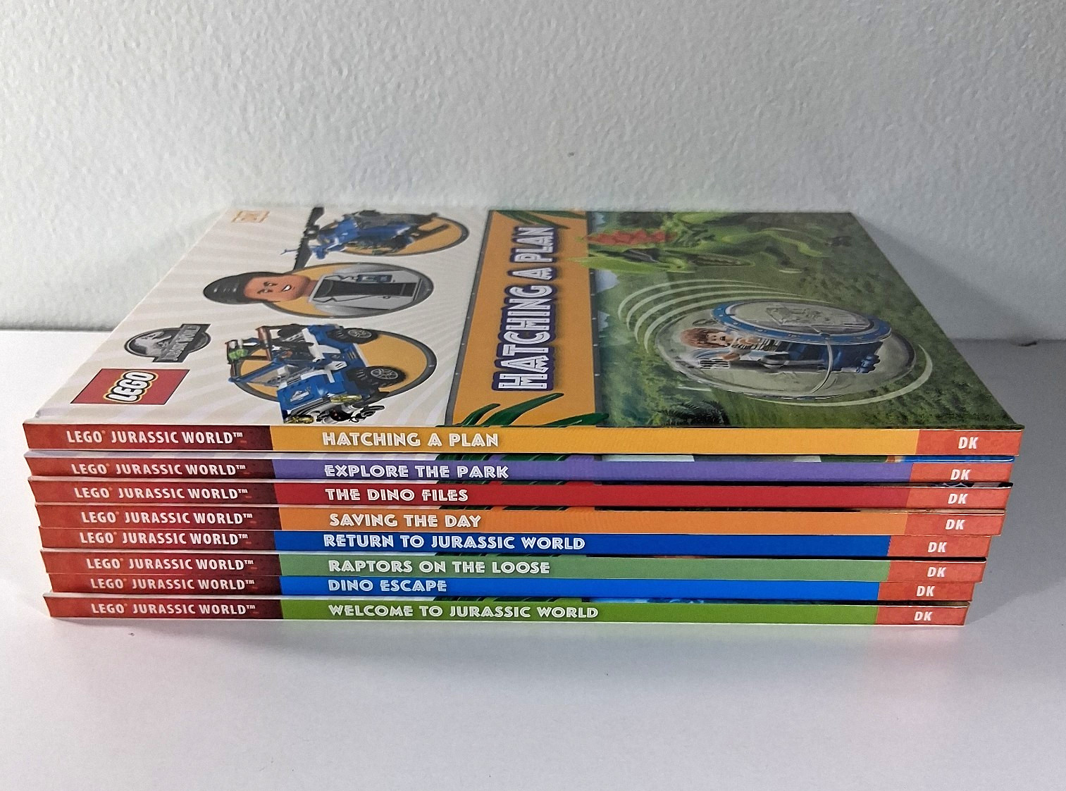 LEGO JURASSIC WORLD COLLECTION – 8 BOOK SET LOT