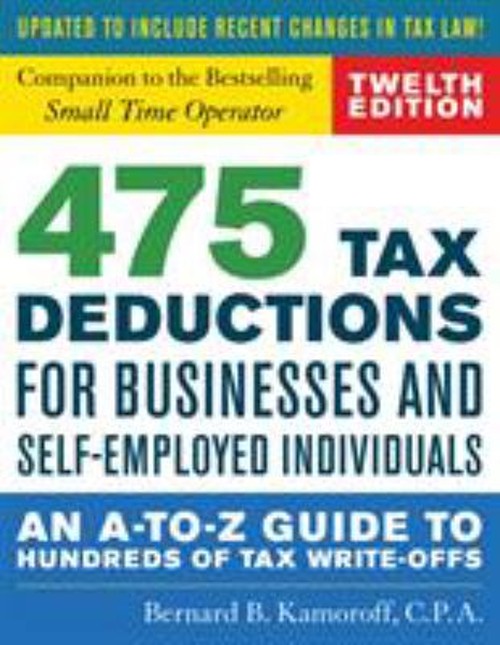 475 Tax Deductions for Busines Paperback