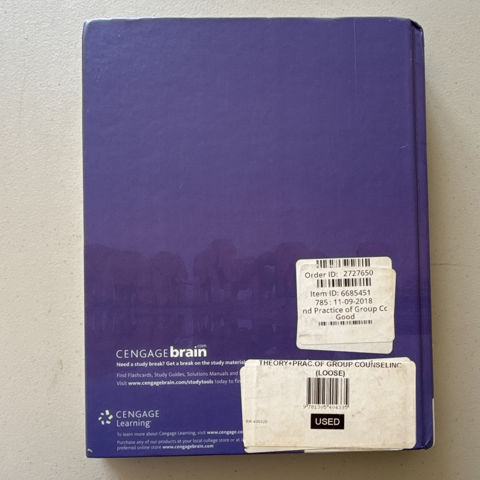 Theory & Practice of Group Counseling Hardcover Gerald Corey 9th Ed 2018