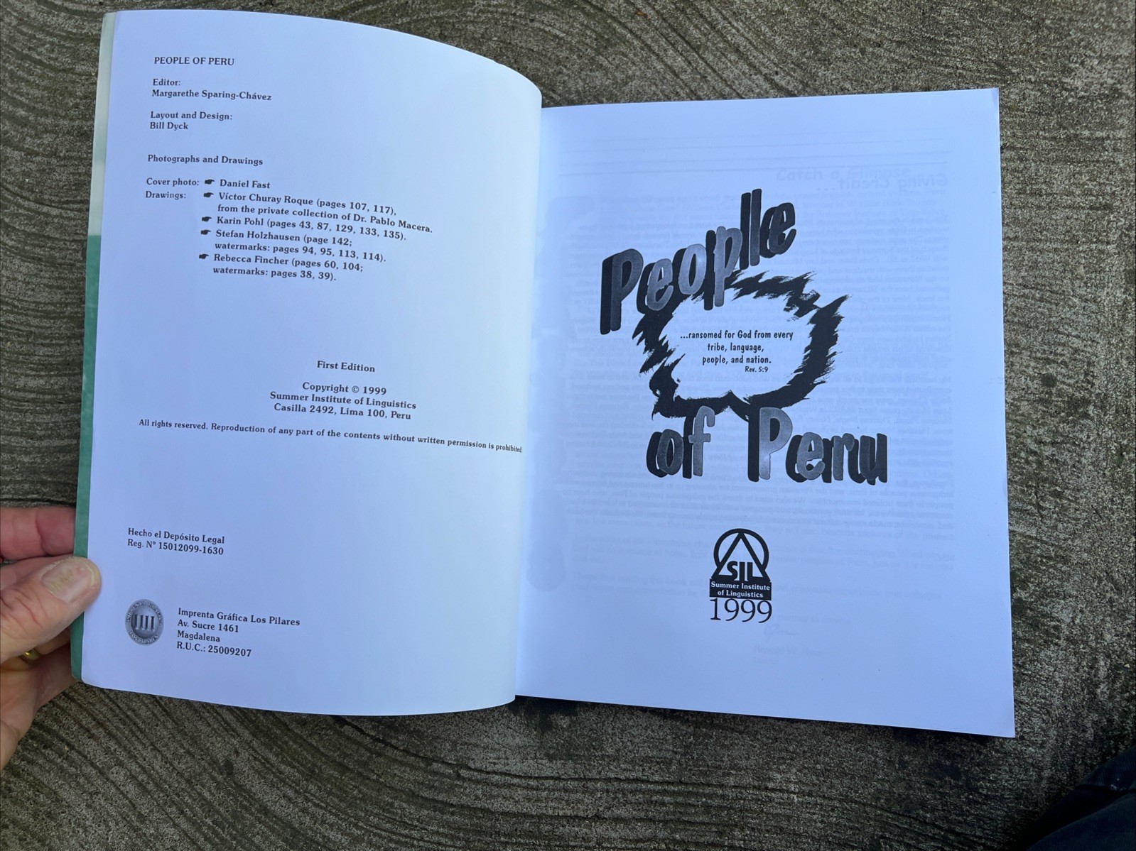 People of Peru: The Summer Institute of Linguistics 1999 Book First Edition