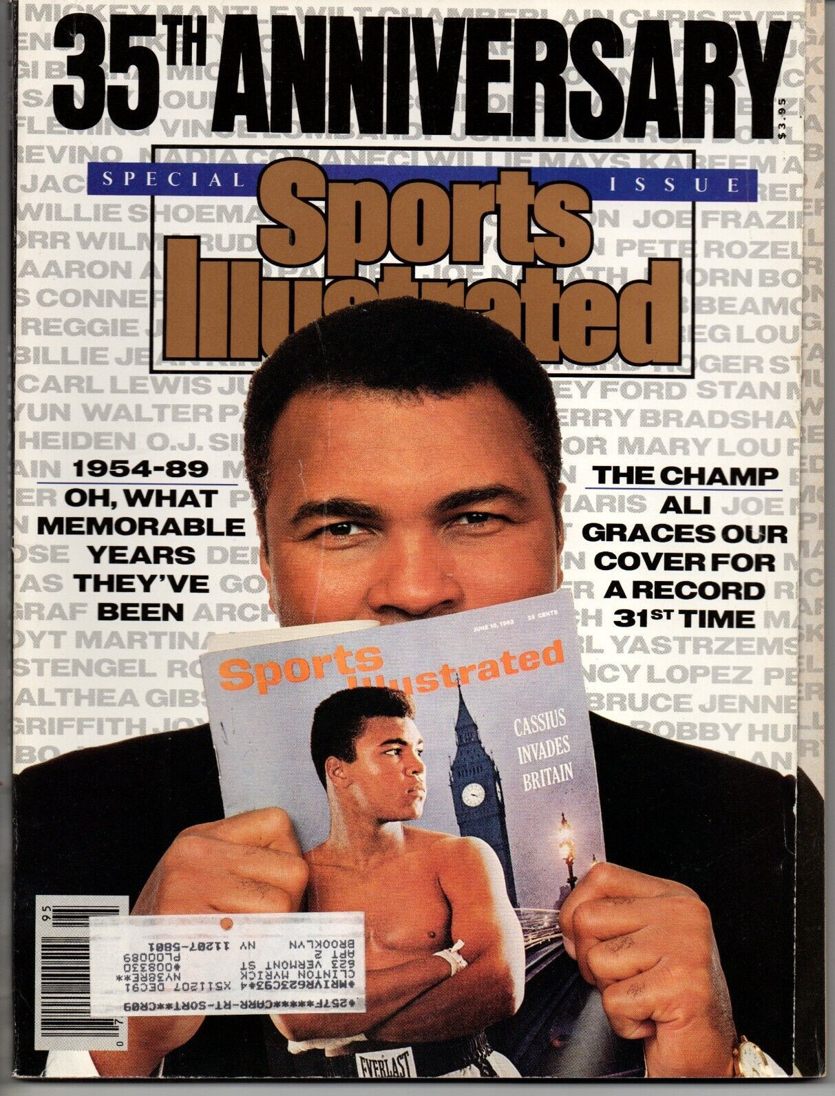 Sports Illustrated November 1989 Muhammad Ali 35th Anniversary year by year