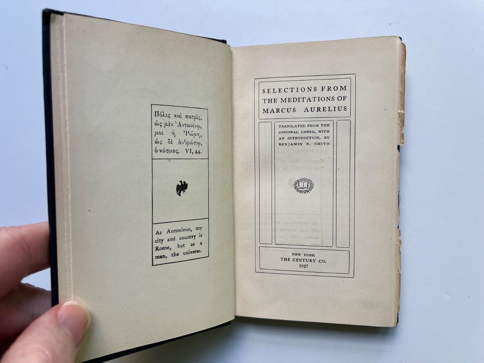 Selections from The Meditations of Marcus Aurelius 1927 Century Co.