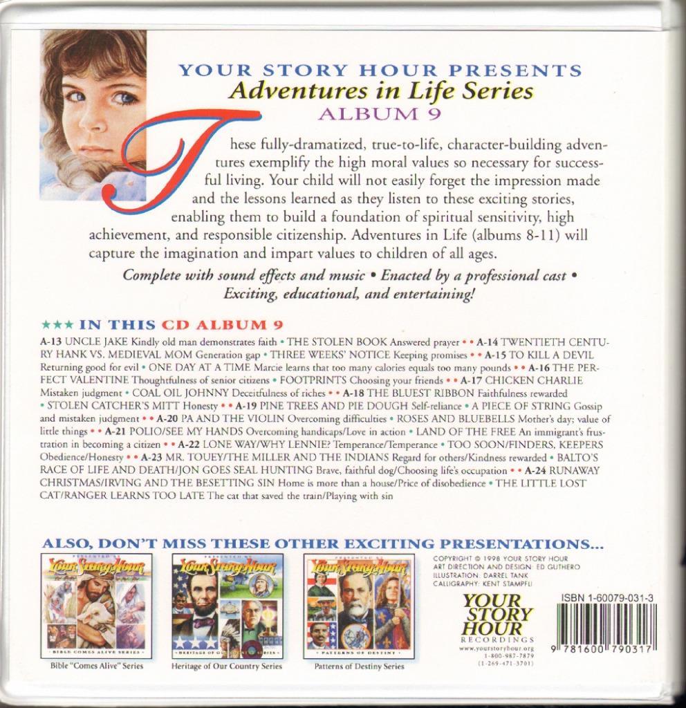 NEW Your Story Hour ADVENTURES IN LIFE Complete SET 4 Albums 8 9 10 11 48 CDs